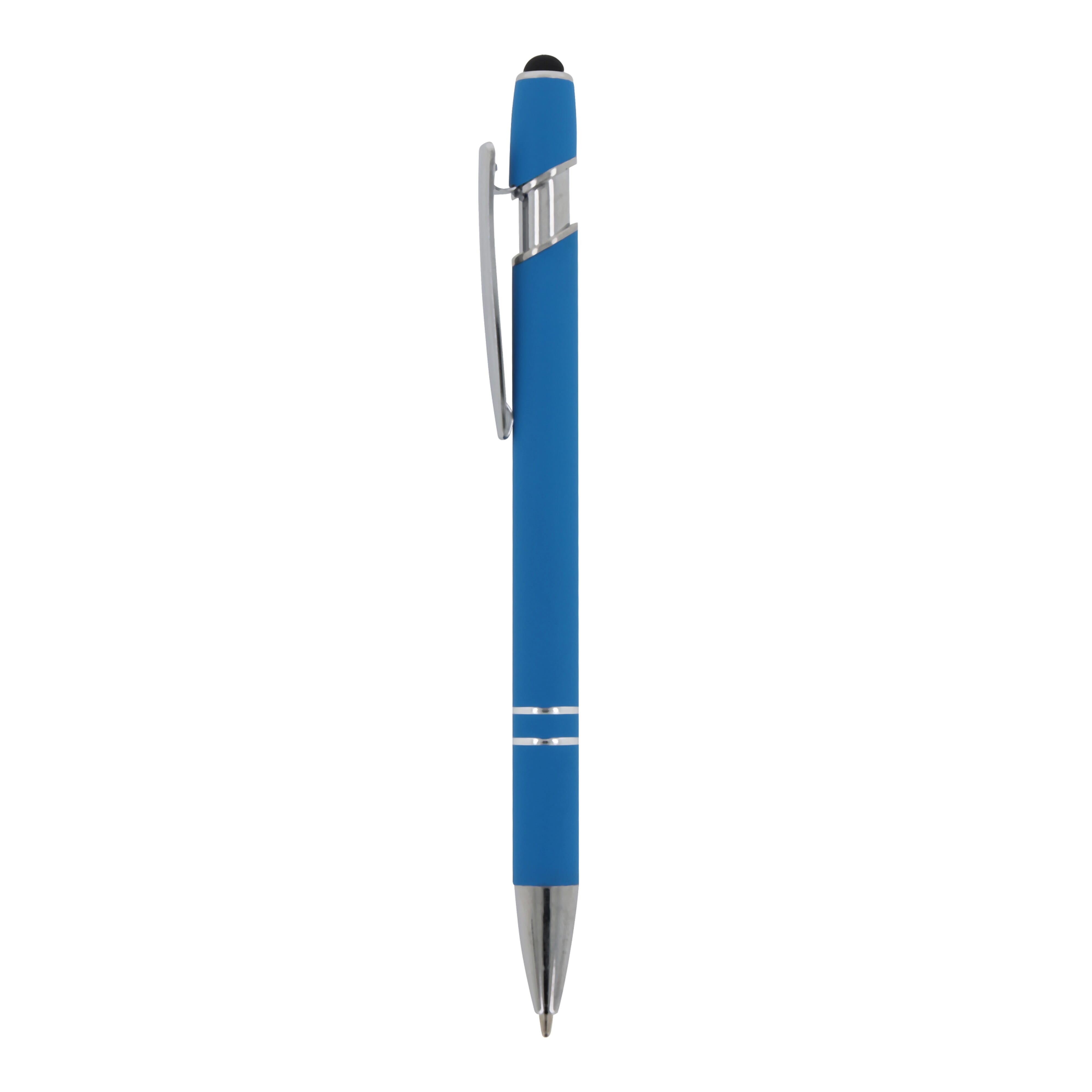 Kugelschreiber Paris Metall Soft Touch - Aluminium mit Stylus, bedruckbar