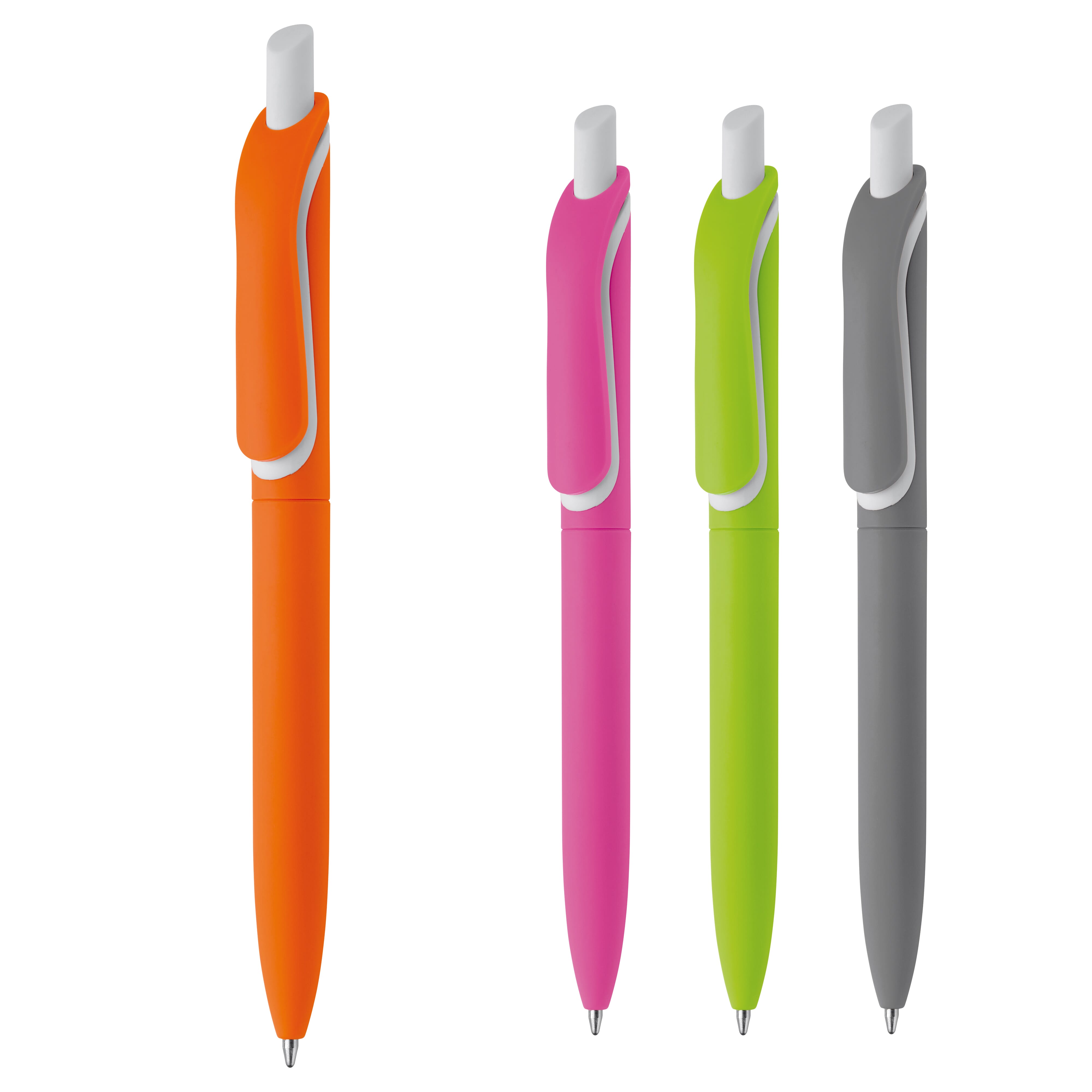 Kugelschreiber Click-Shadow Soft-Touch aus ABS, Werbeartikel zum Bedrucken