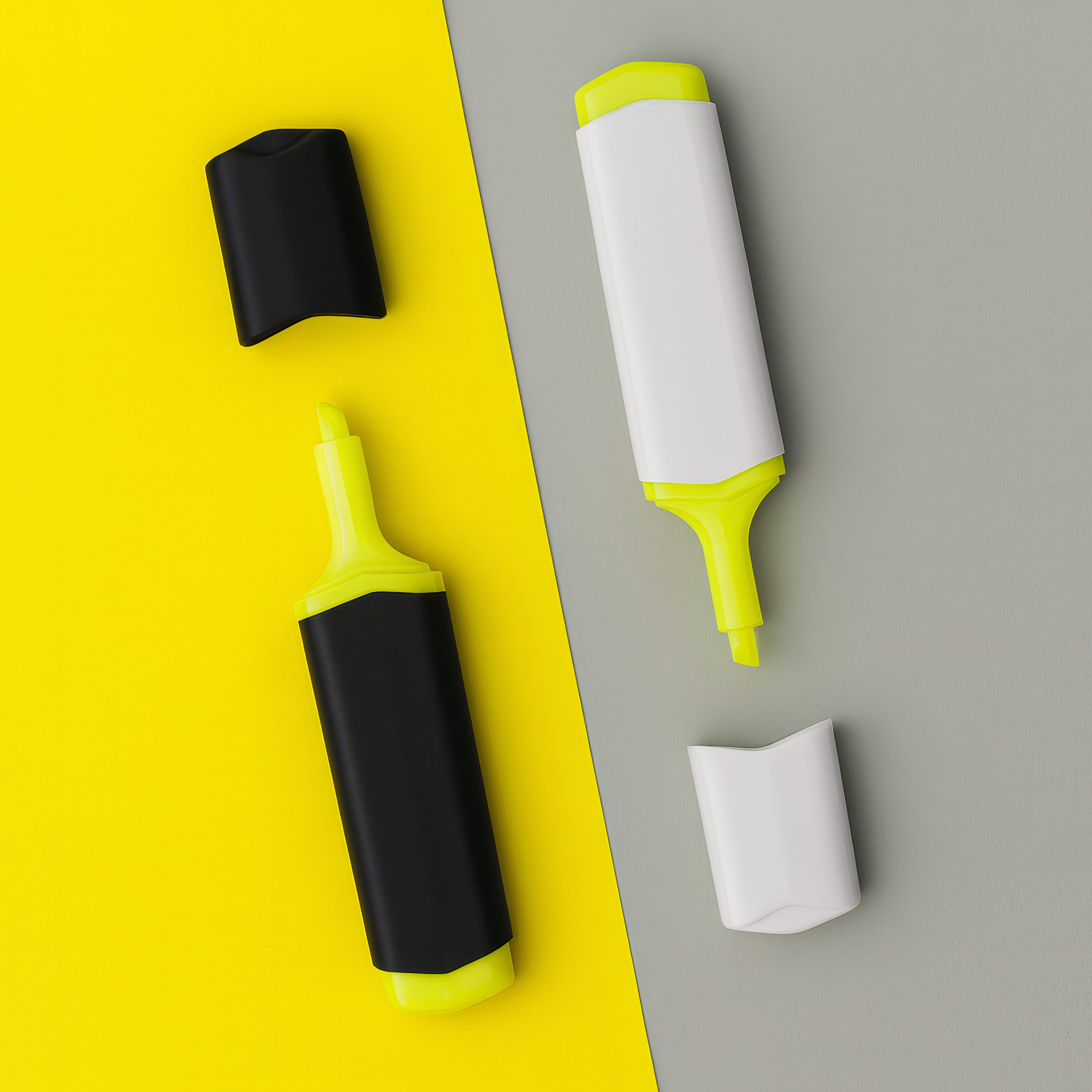 Textmarker als Werbeartikel – ABS-Kunststoff, bedruckbar, viele Farben