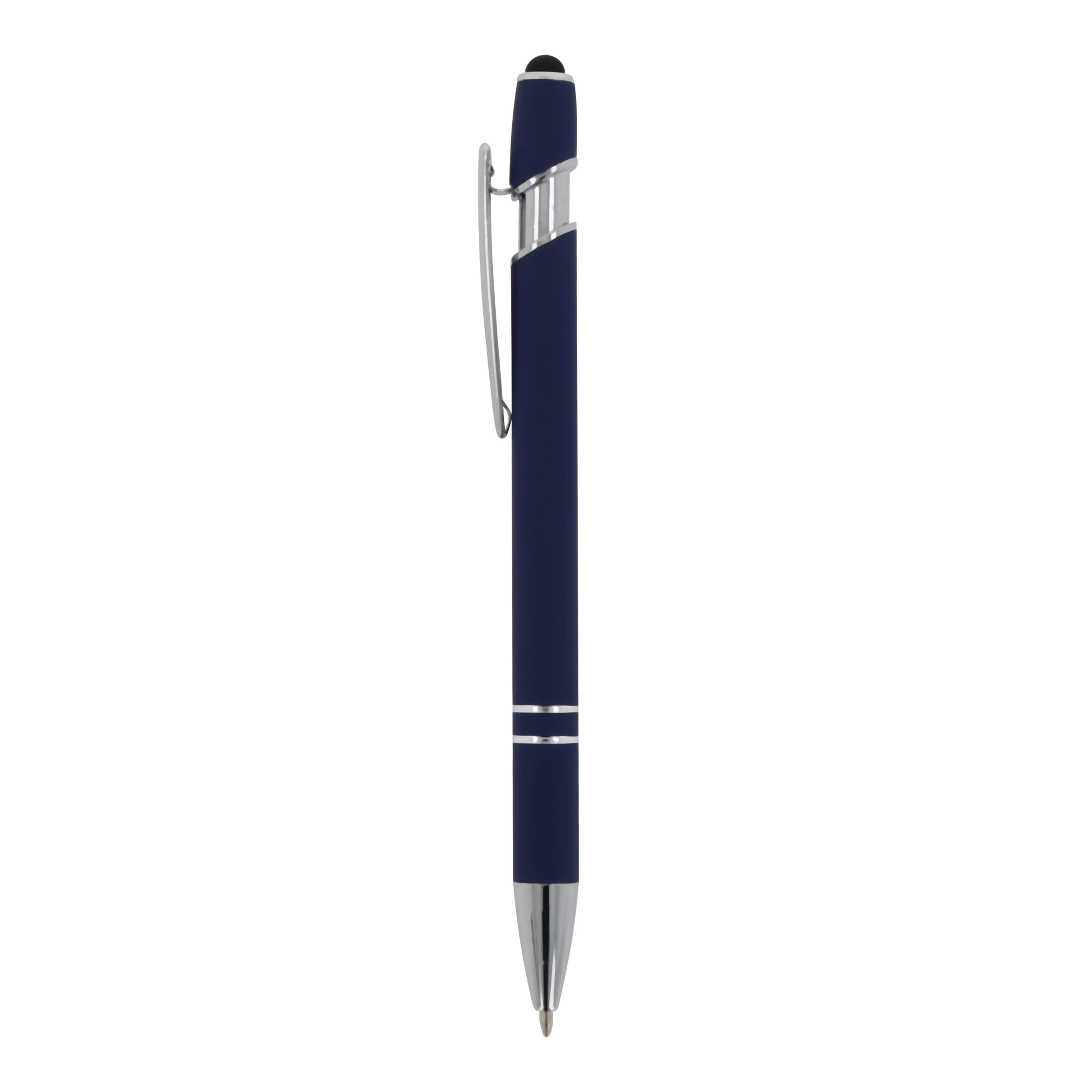 Kugelschreiber Paris Metall Soft Touch - Aluminium mit Stylus, bedruckbar