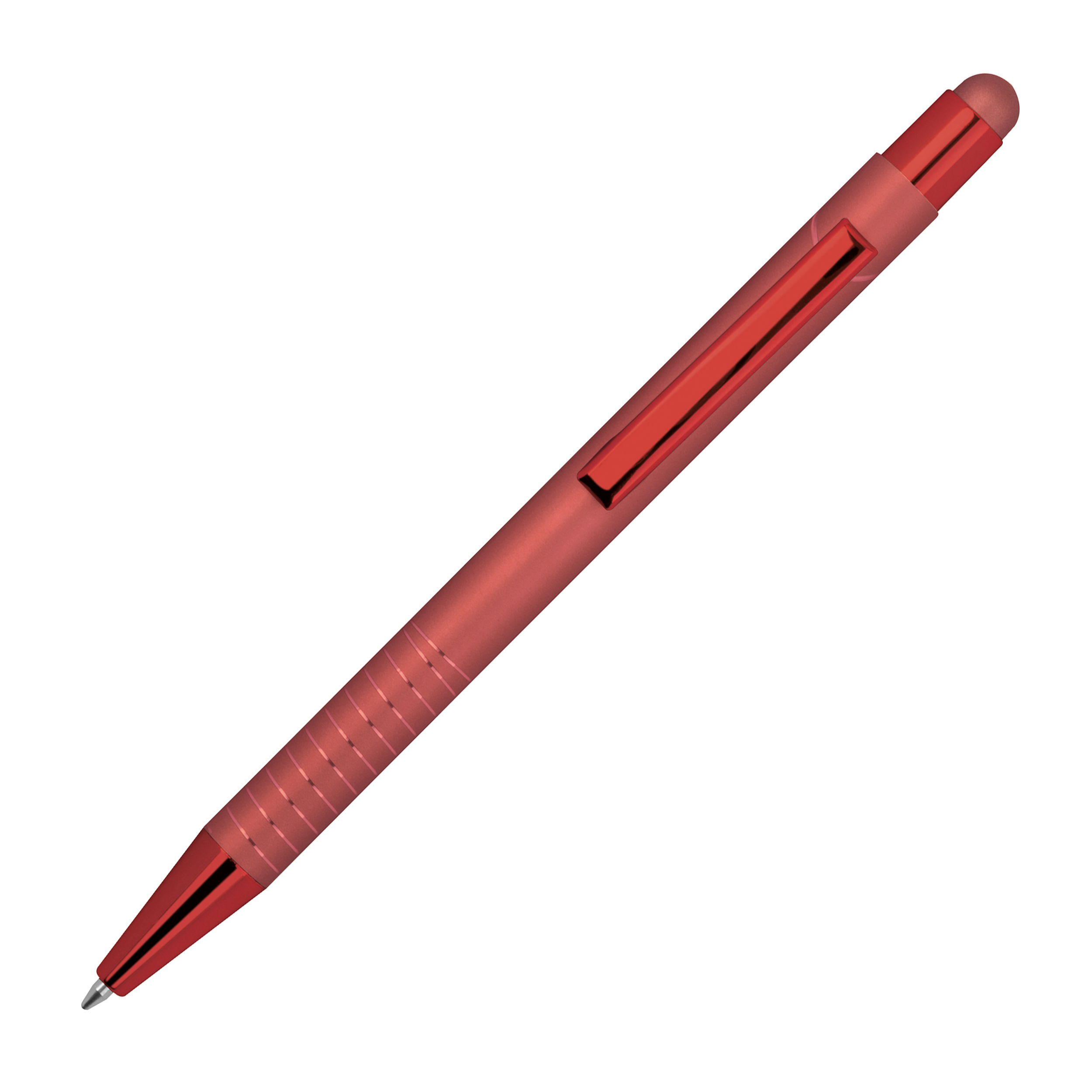 Kugelschreiber ANGELO mit Touch Pen, Metall – Werbeartikel bedruckbar