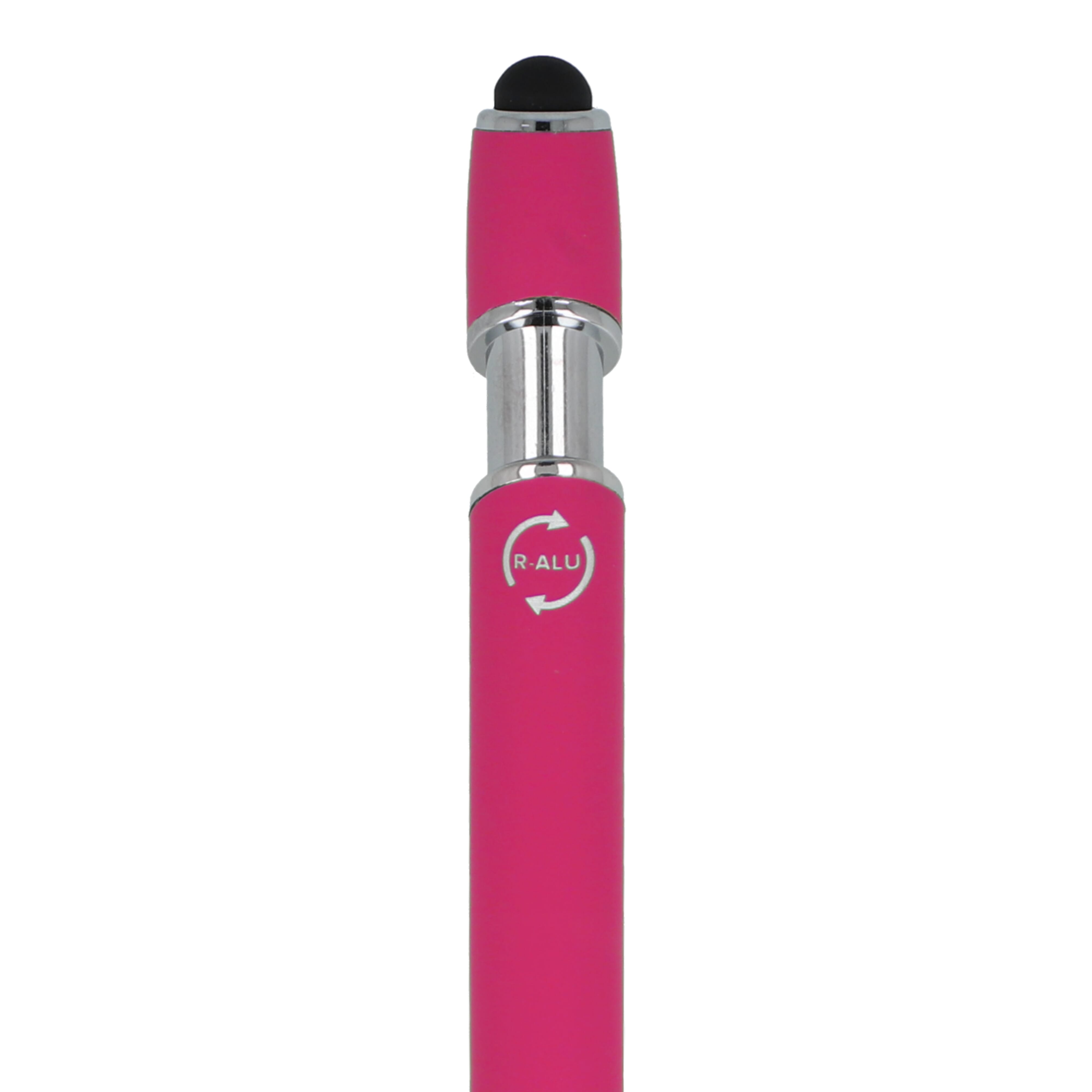Kugelschreiber Paris Soft Touch aus recyceltem Aluminium, bedruckbar