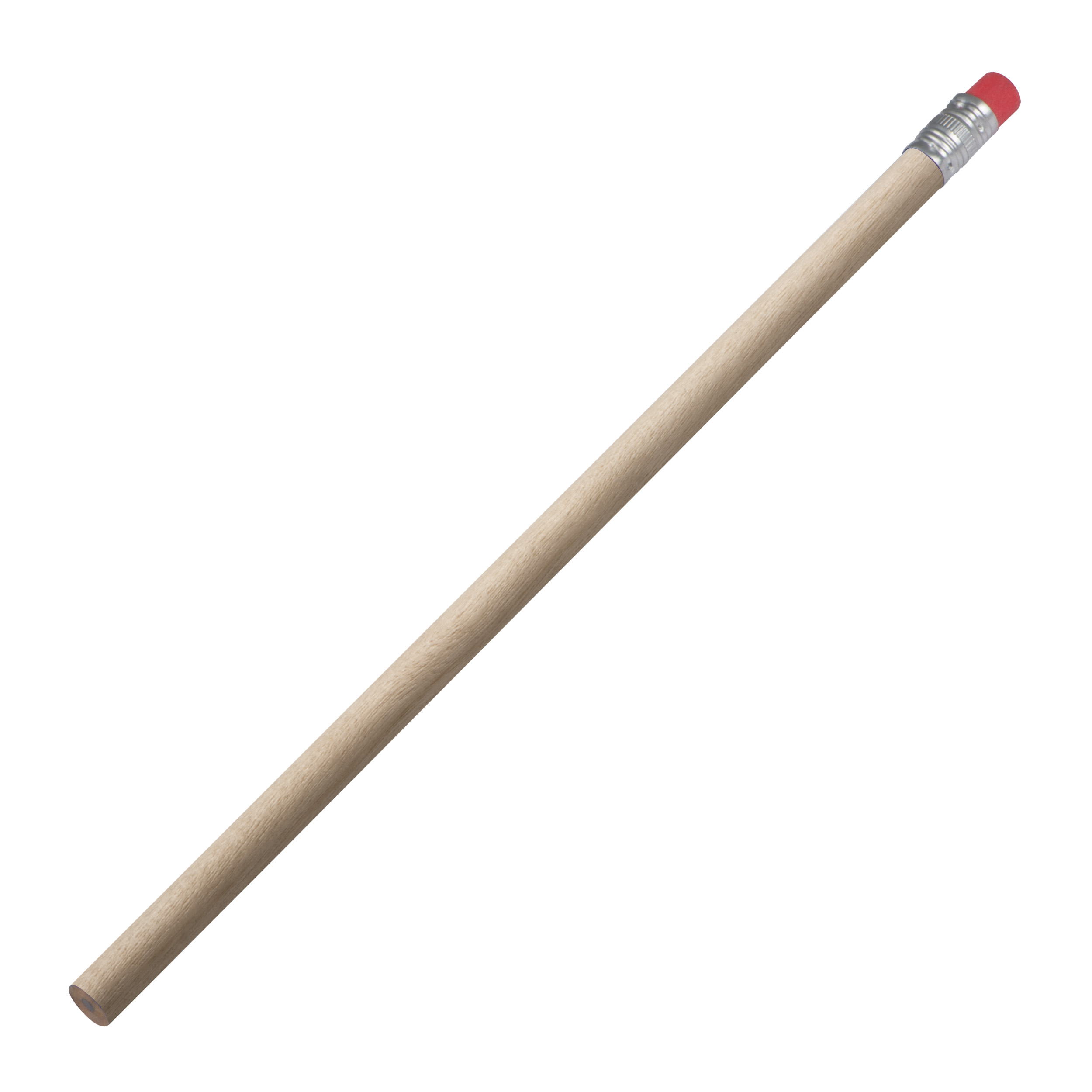 Holz-Bleistift mit Radiergummi STEFAN - HB, bedruckbar als Werbeartikel