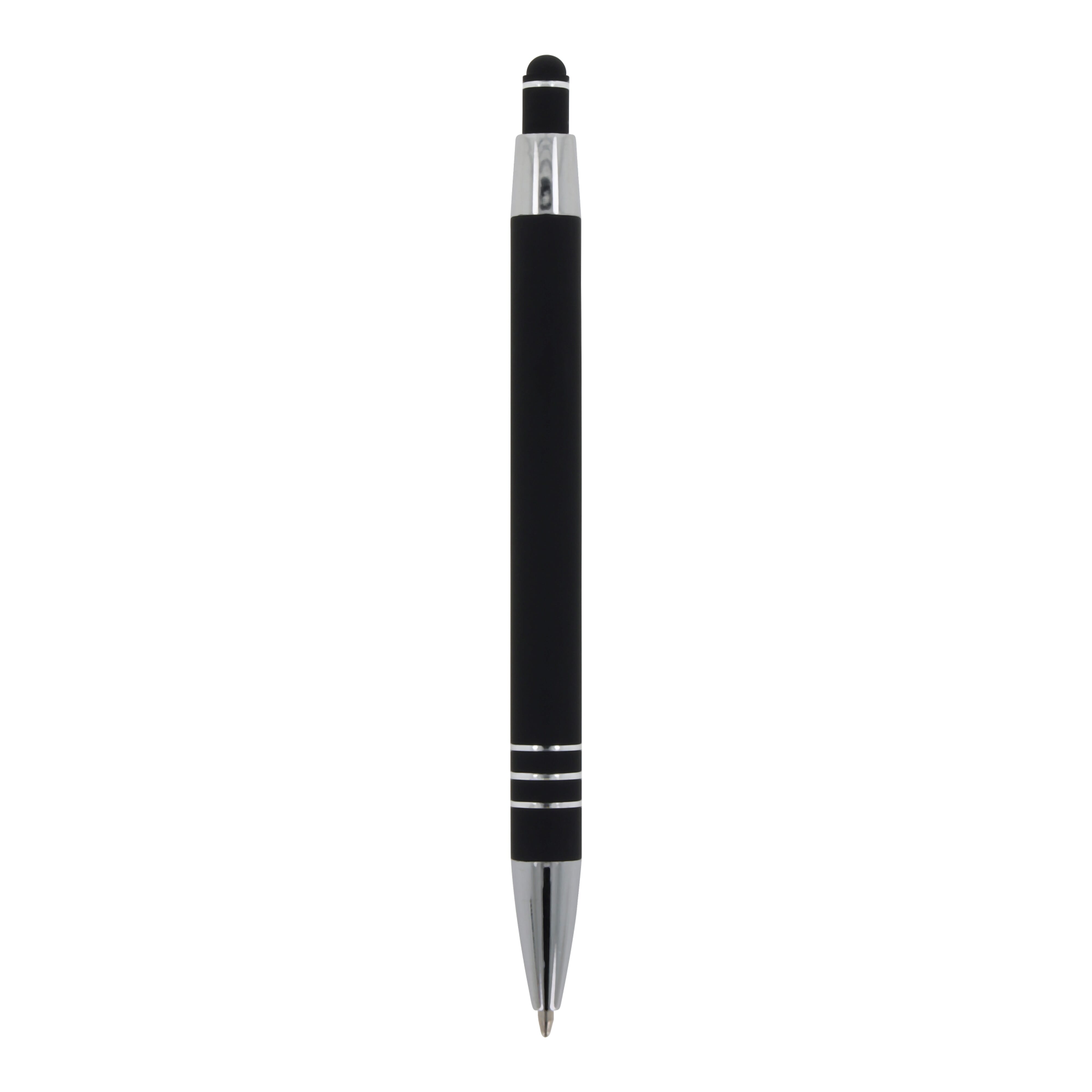 Kugelschreiber Athen Metall Softtouch mit Stylus - Werbeartikel bedruckbar