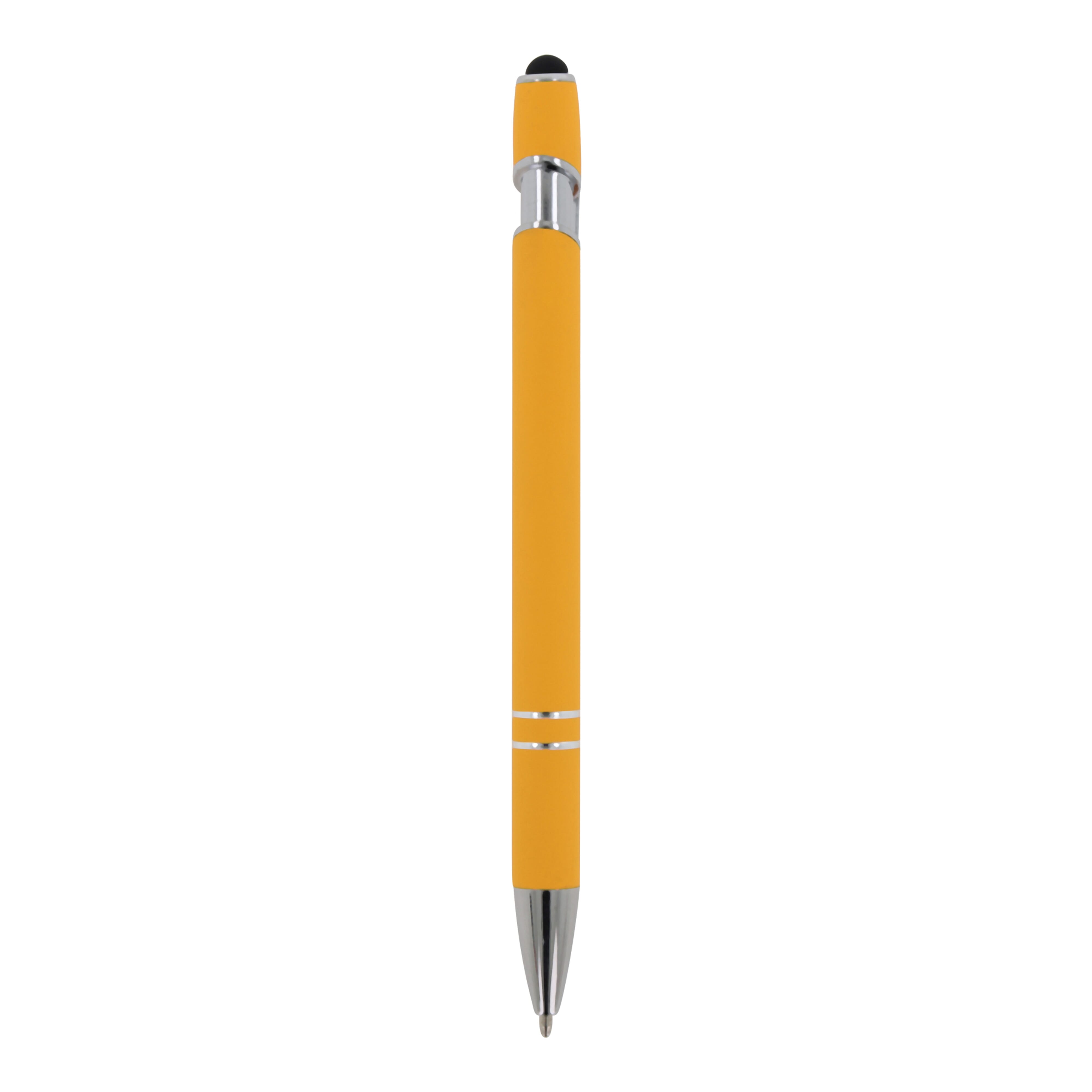 Kugelschreiber Paris Metall Soft Touch - Aluminium mit Stylus, bedruckbar