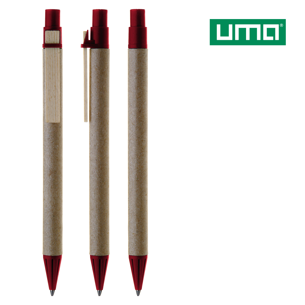 PAPER PEN Druckkugelschreiber aus Pappe mit Holzclip – bedruckbar