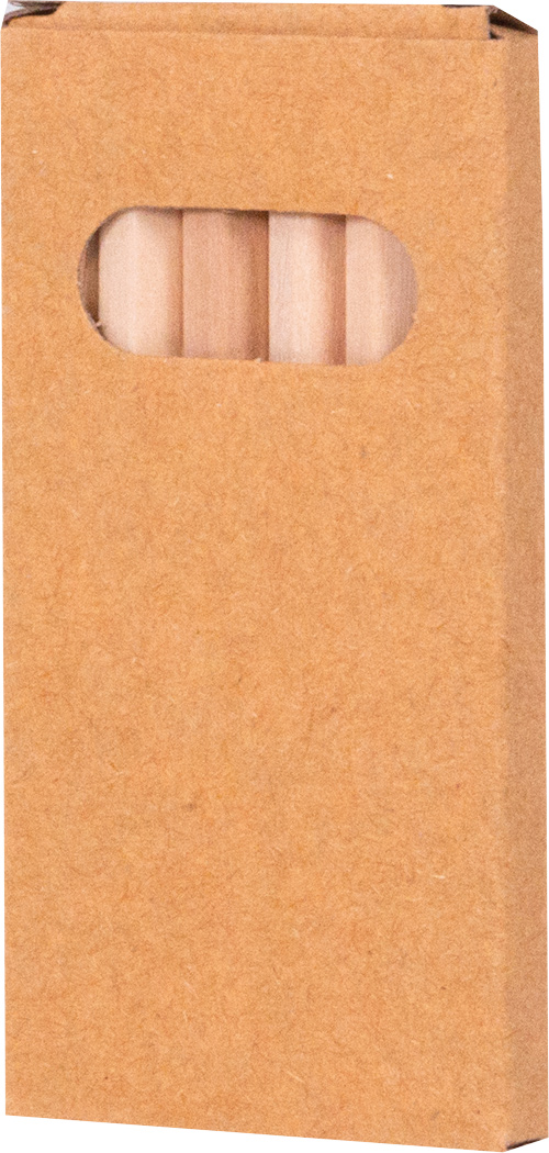 Buntstifte TINY TREE aus Holz, 6er-Set in Box – Werbeartikel bedruckbar