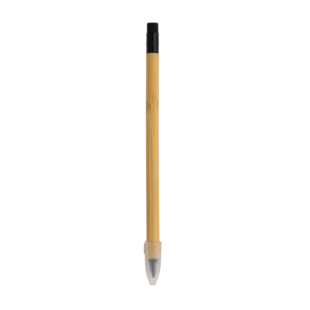 Infinity-Stift Bambus FSC® mit Radiergummi – Werbeartikel bedruckbar