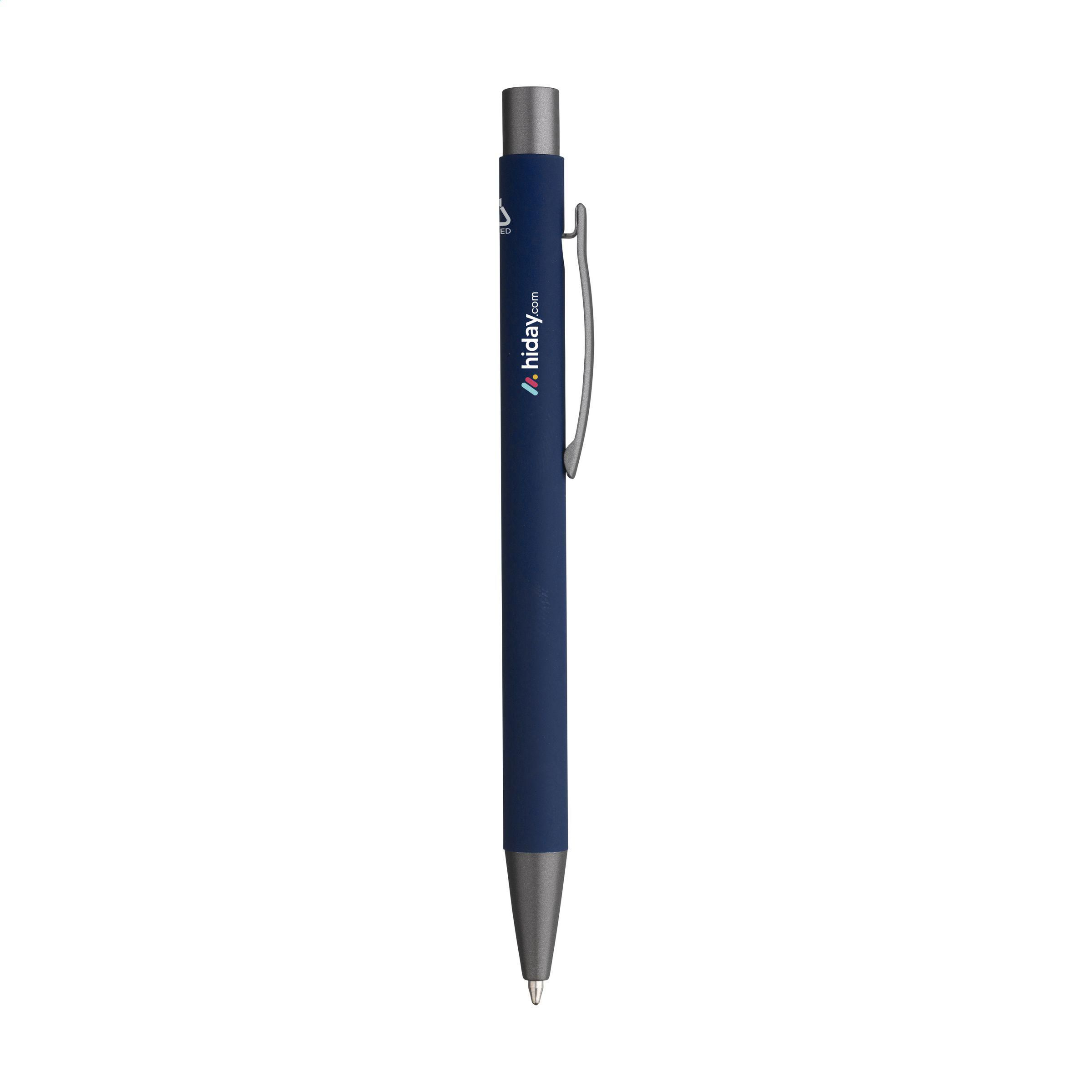Kugelschreiber Brady Soft Touch aus recyceltem Aluminium, bedruckbar