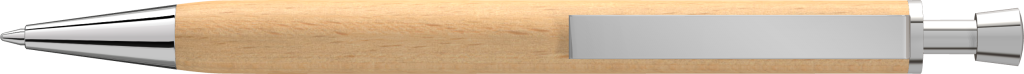 ROOT Druckkugelschreiber Holz - bedruckbarer Werbeartikel mit Metallclip
