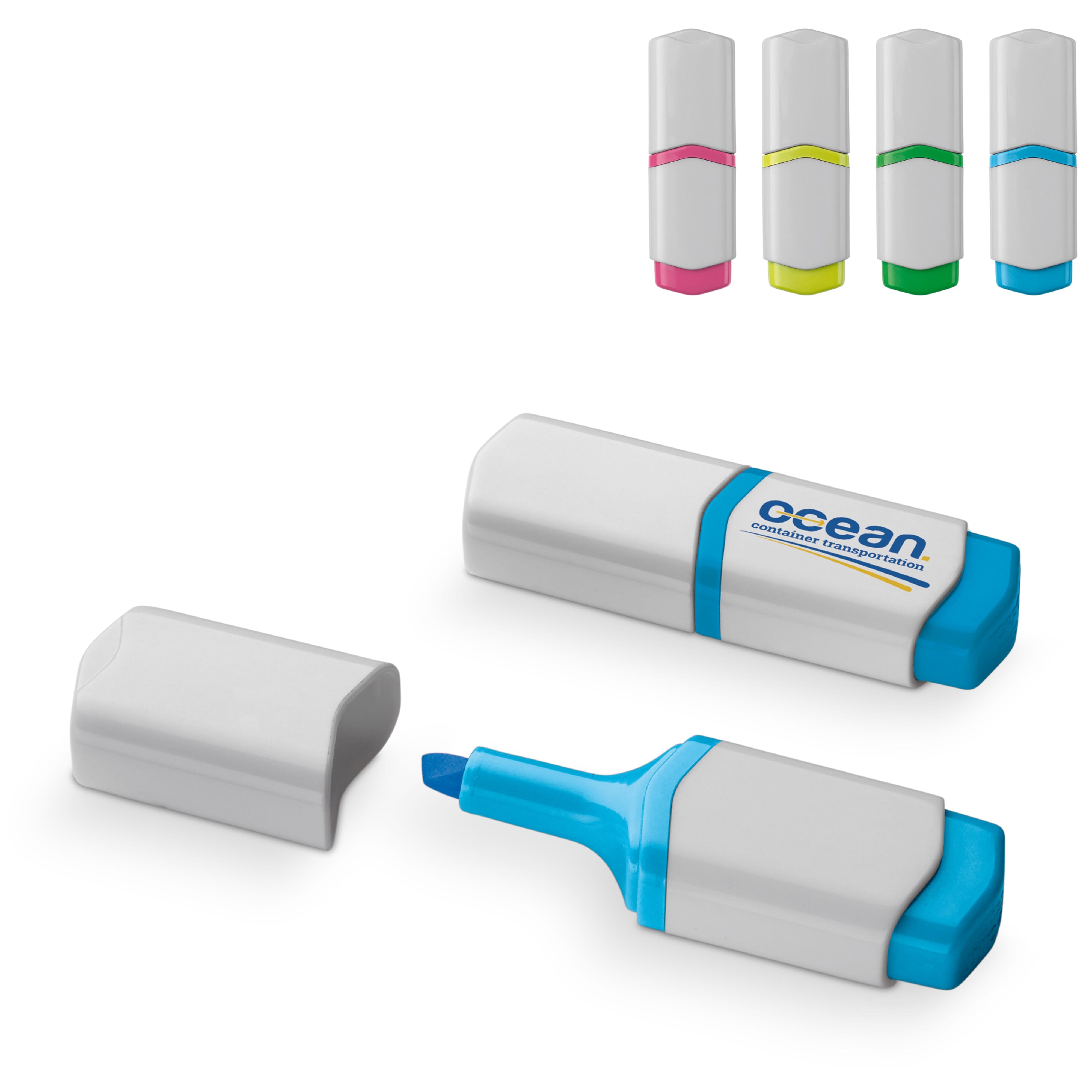 Textmarker Mini aus ABS – bedruckbarer Werbeartikel, mehrere Farben