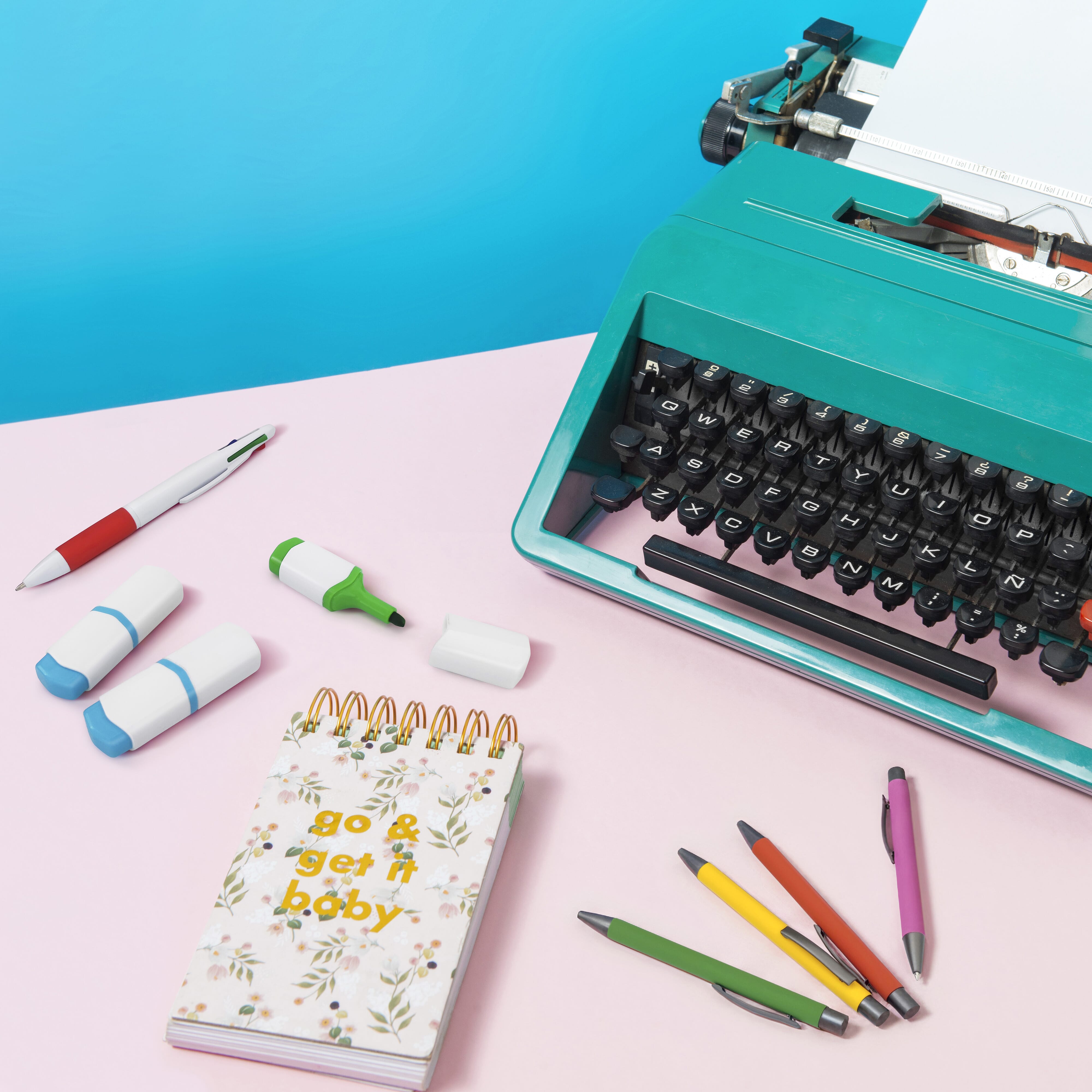 Textmarker Mini aus ABS – bedruckbarer Werbeartikel, mehrere Farben
