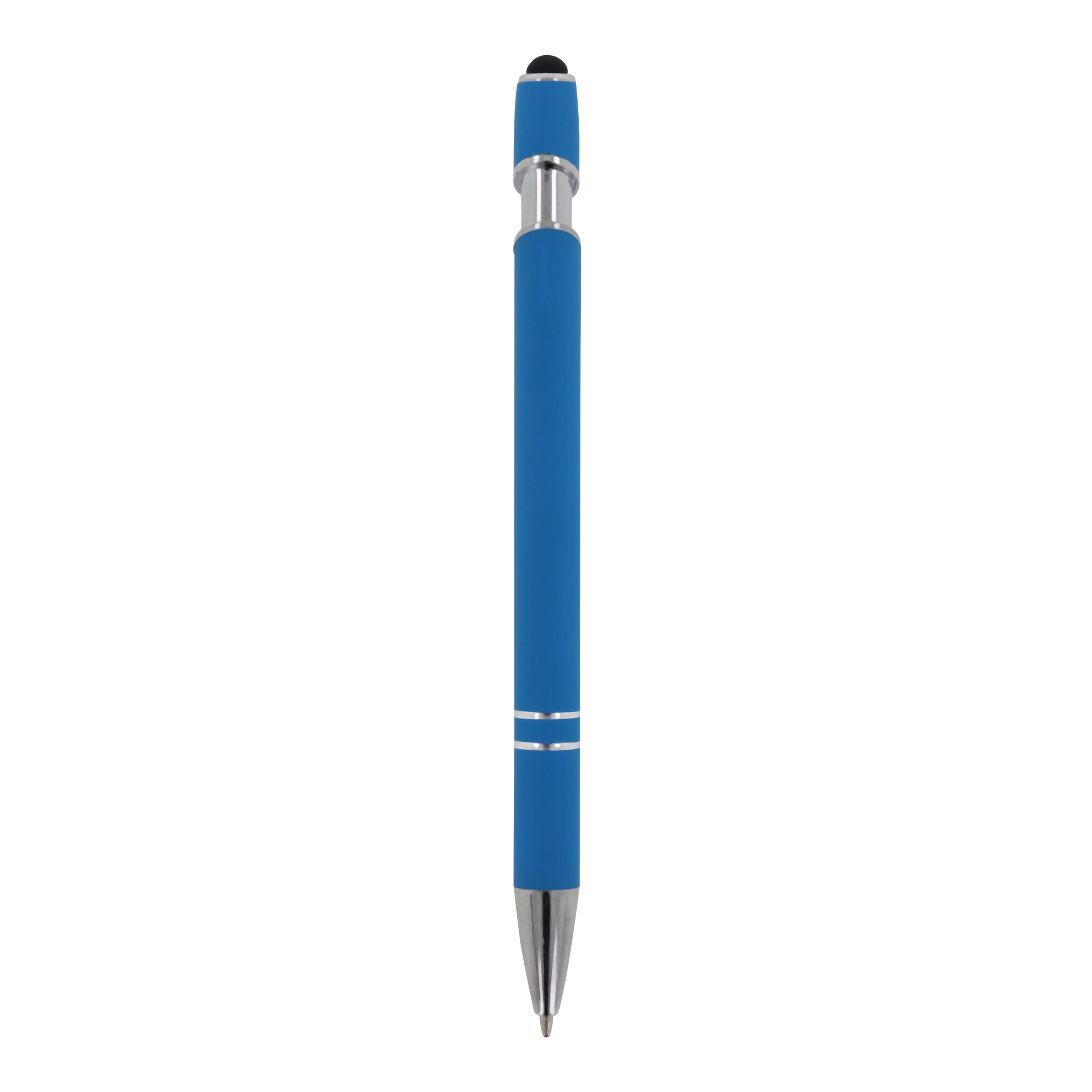Kugelschreiber Paris Metall Soft Touch - Aluminium mit Stylus, bedruckbar