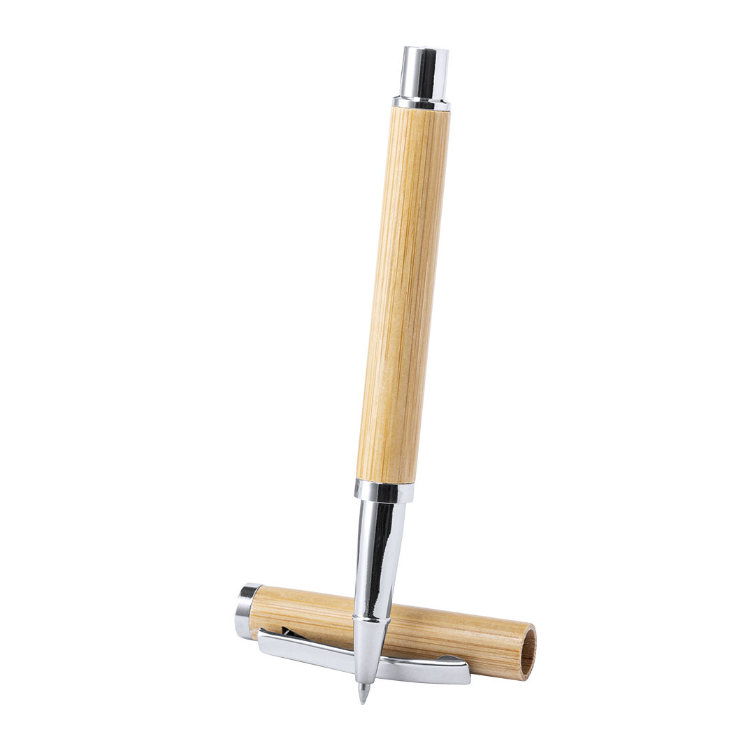 Tintenroller Tamirox aus Bambus & Holz – Werbeartikel bedruckbar