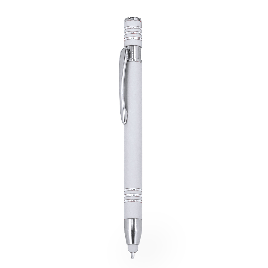 Kugelschreiber Harkin aus Aluminium mit Stylus, bedruckbar als Werbeartikel