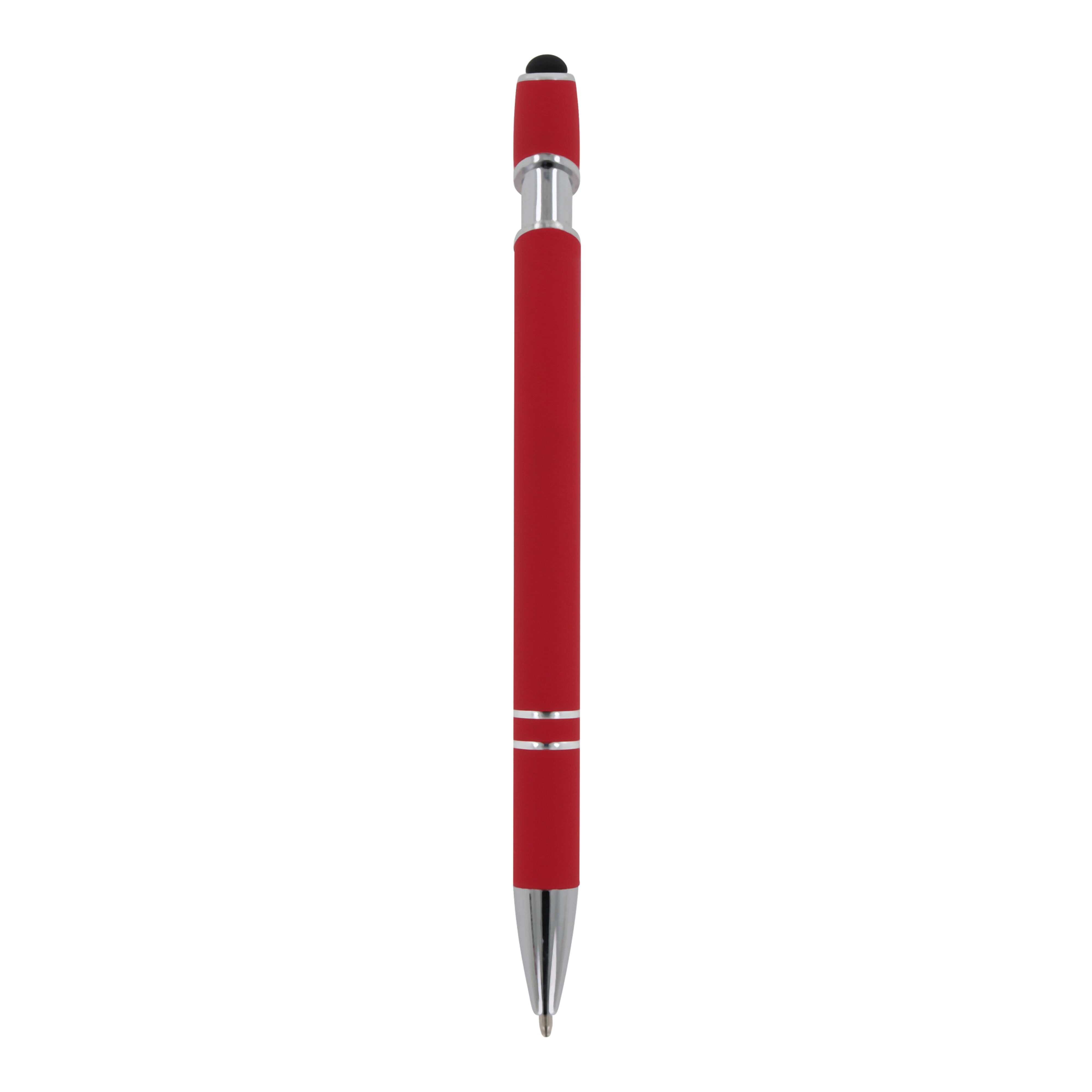 Kugelschreiber Paris Metall Soft Touch - Aluminium mit Stylus, bedruckbar