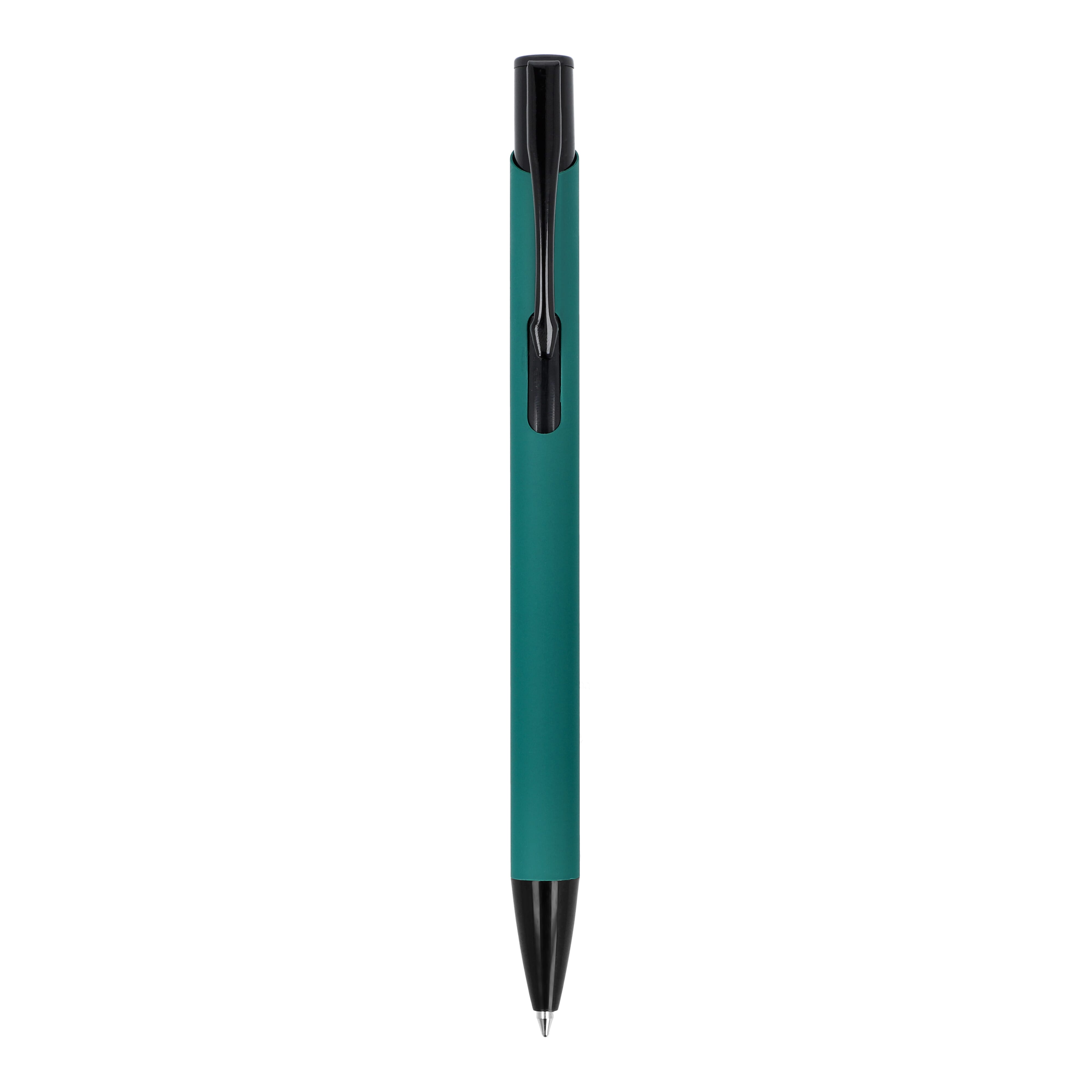 Kugelschreiber Alicante Soft-Touch, Recycling-Aluminium, blaue Tinte