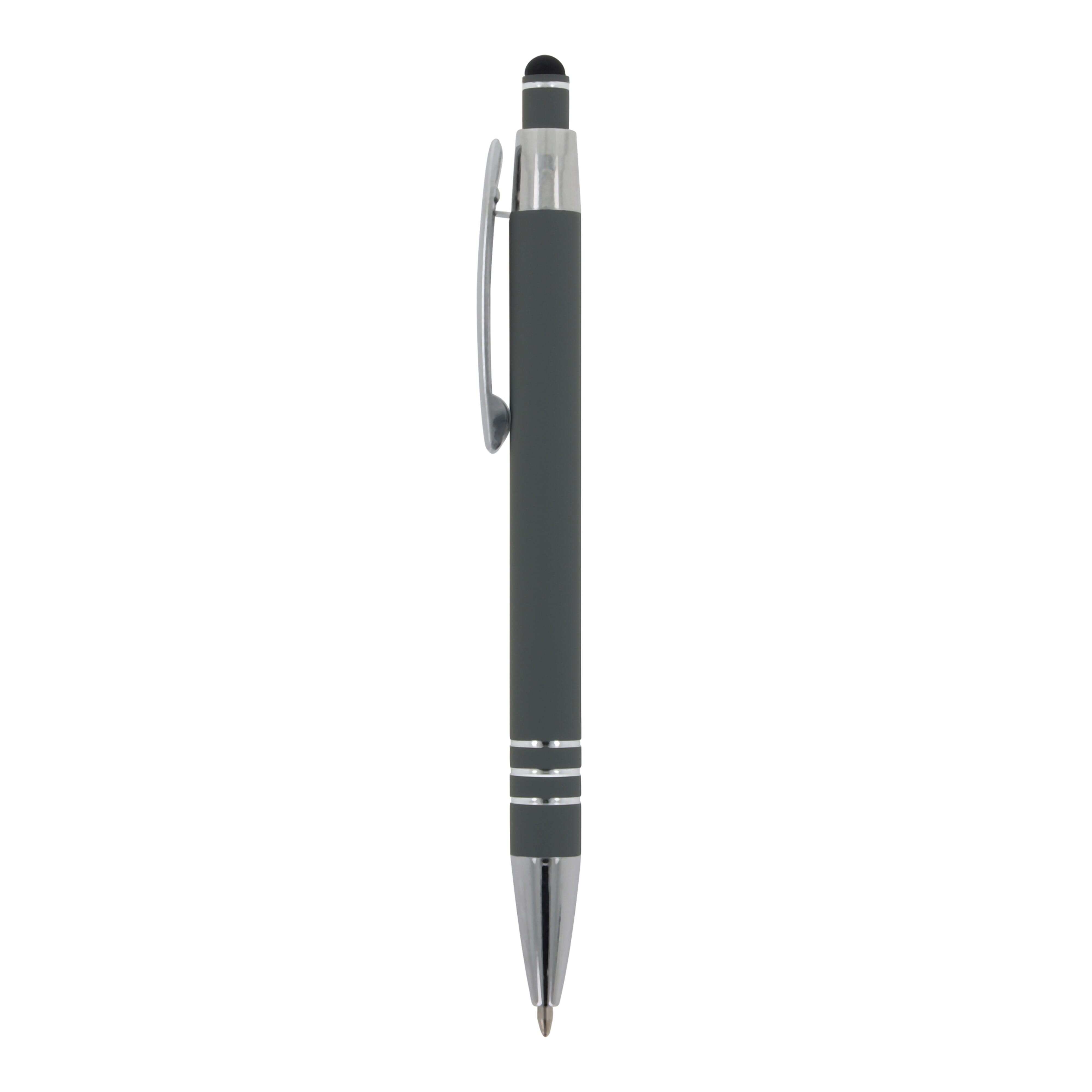 Kugelschreiber Athen Metall Softtouch mit Stylus - Werbeartikel bedruckbar