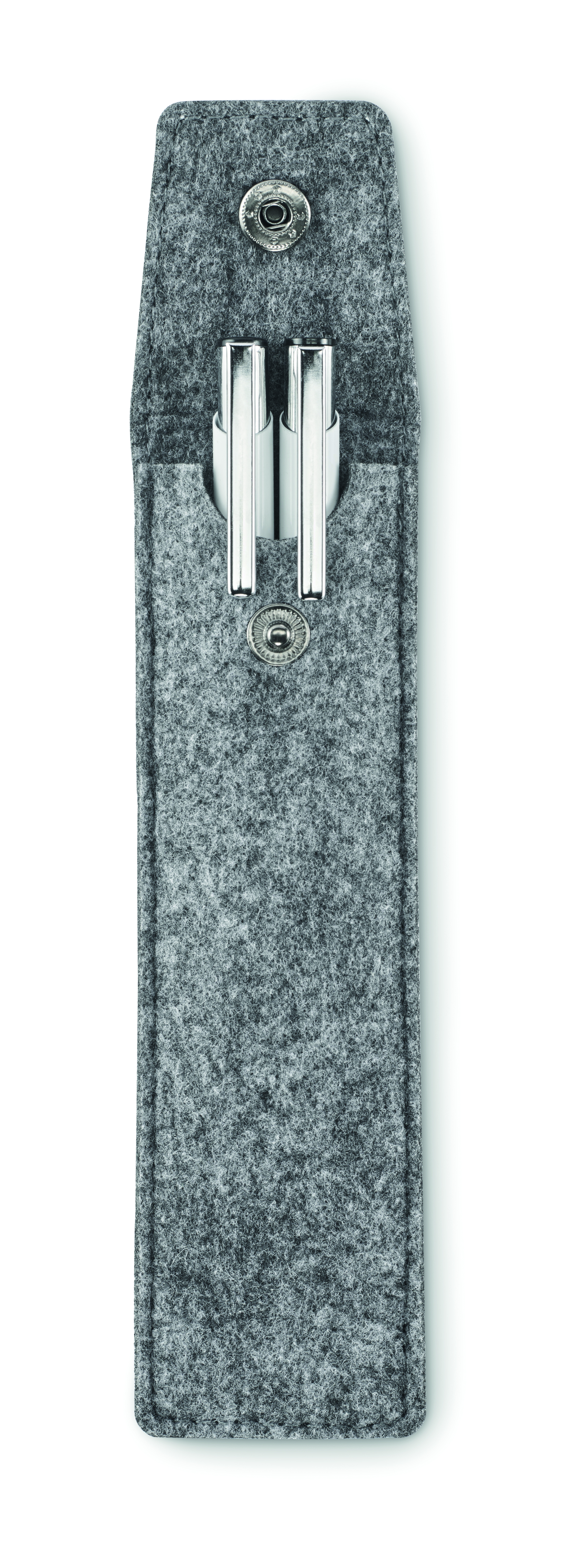 Stifte-Etui CENCIL aus RPET-Filz, für 2 Stifte – bedruckbar