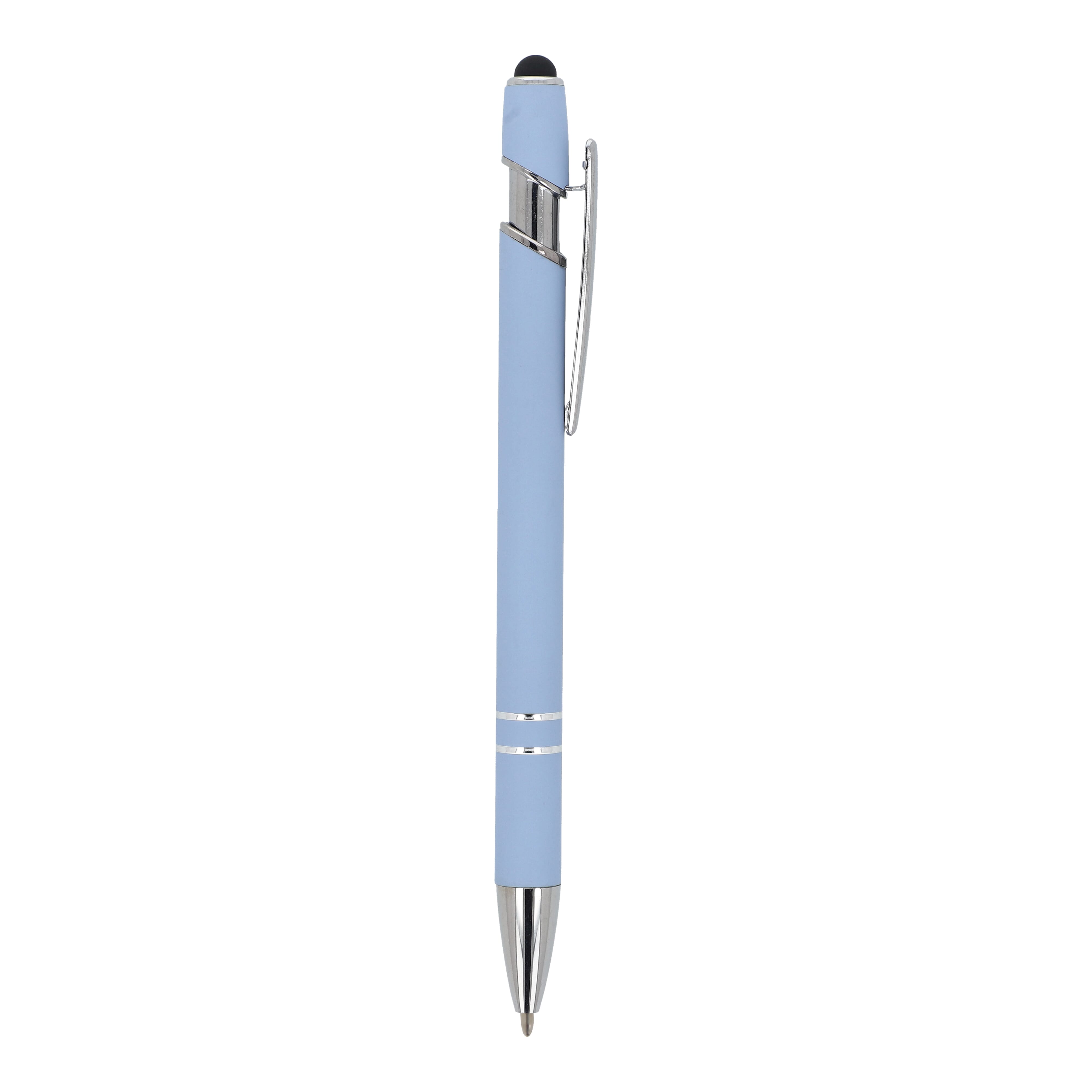 Kugelschreiber Paris Metall Soft Touch - Aluminium mit Stylus, bedruckbar
