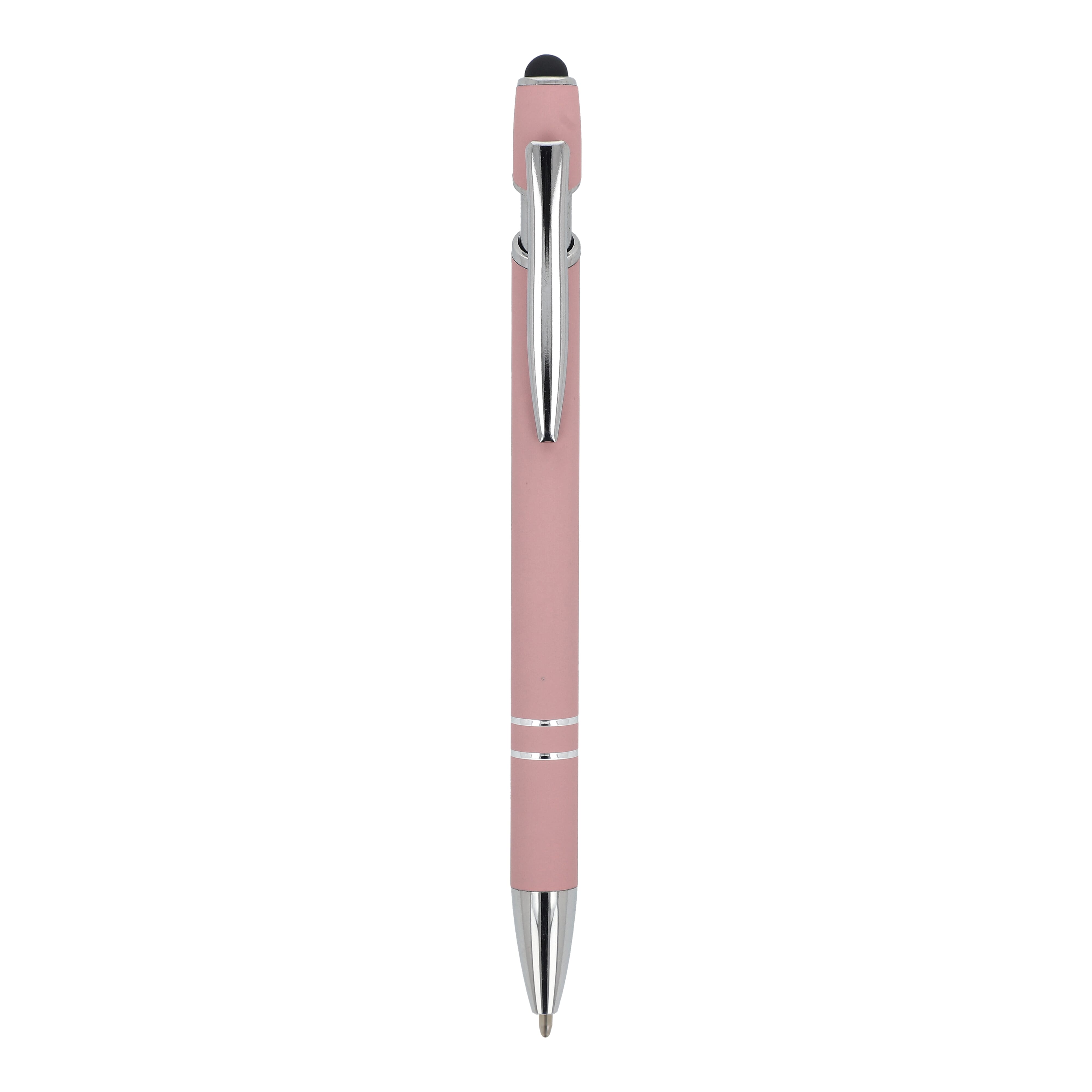 Kugelschreiber Paris Metall Soft Touch - Aluminium mit Stylus, bedruckbar