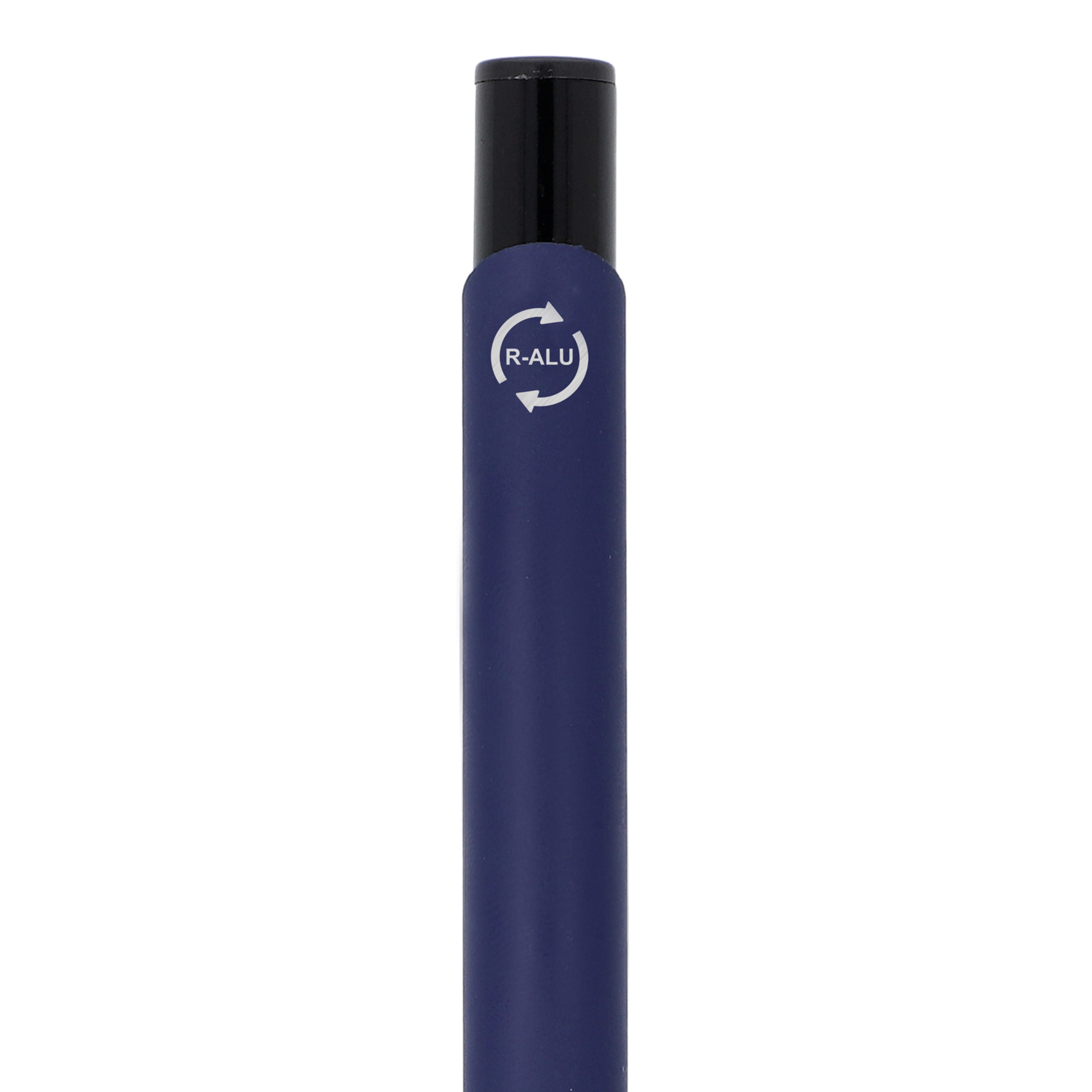 Kugelschreiber Alicante Soft-Touch, Recycling-Aluminium, blaue Tinte