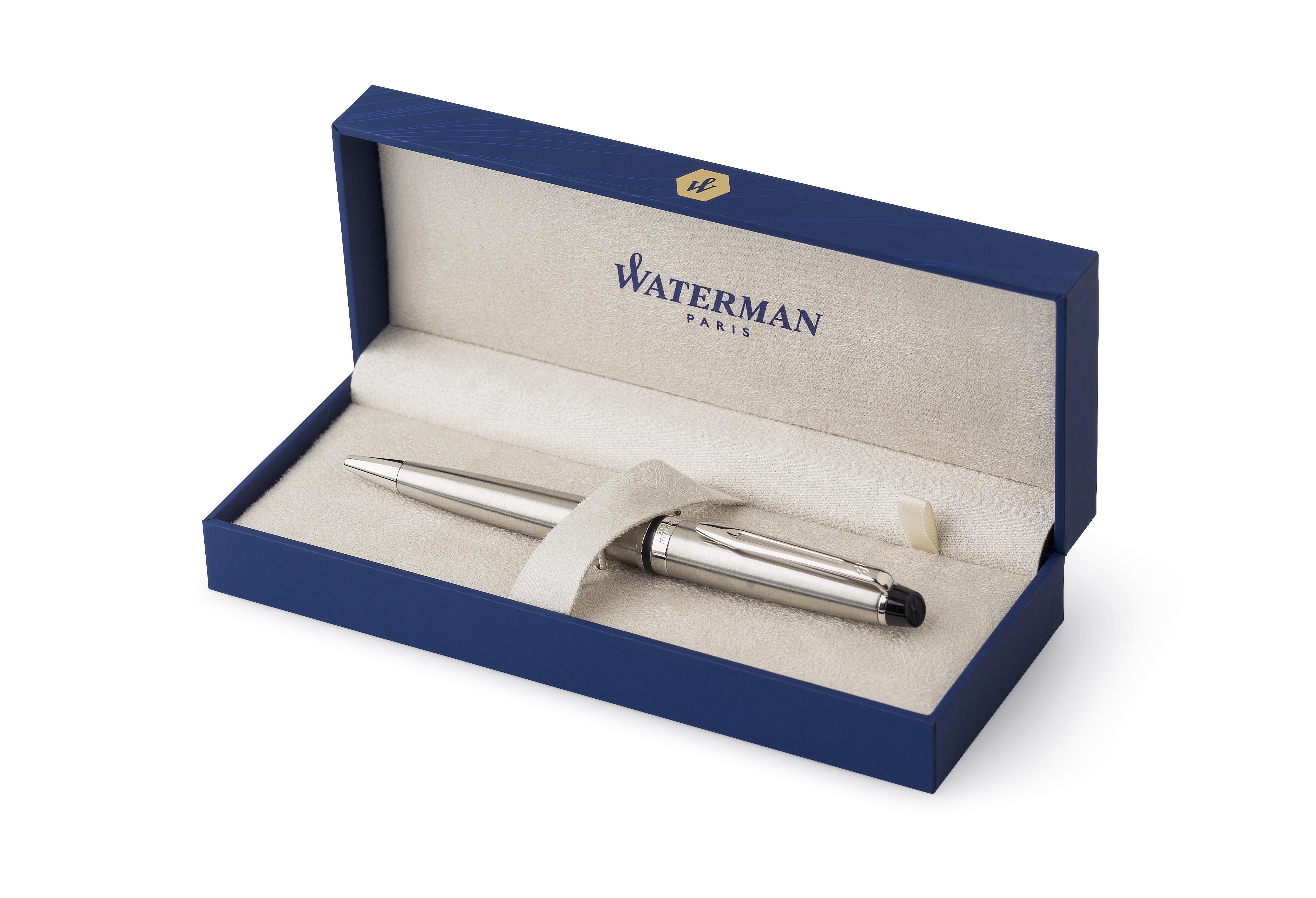 Waterman Expert Kugelschreiber Metall Edelstahl als Werbeartikel bedruckbar
