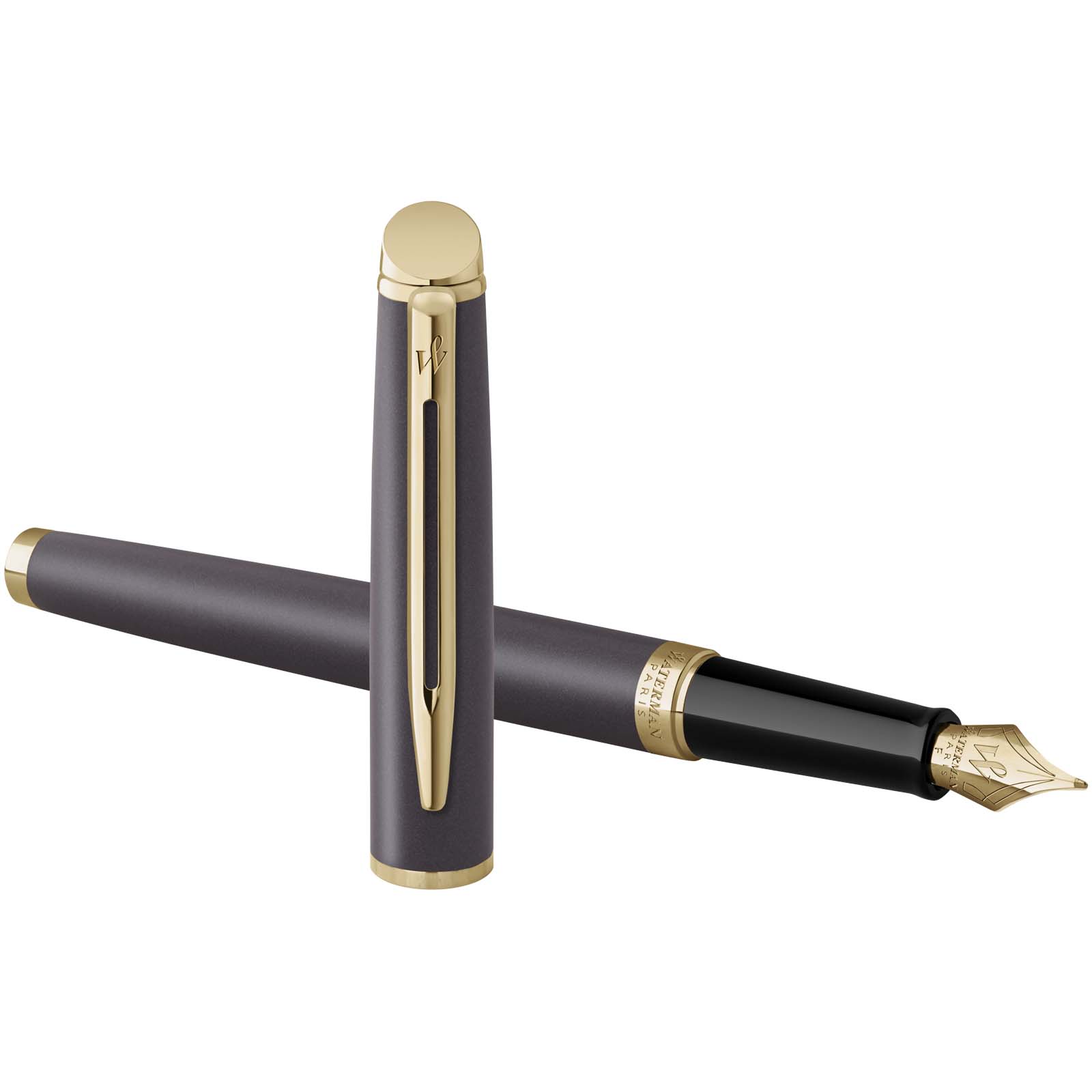 Waterman Hemisphere Füllfederhalter M aus Edelstahl als Werbeartikel