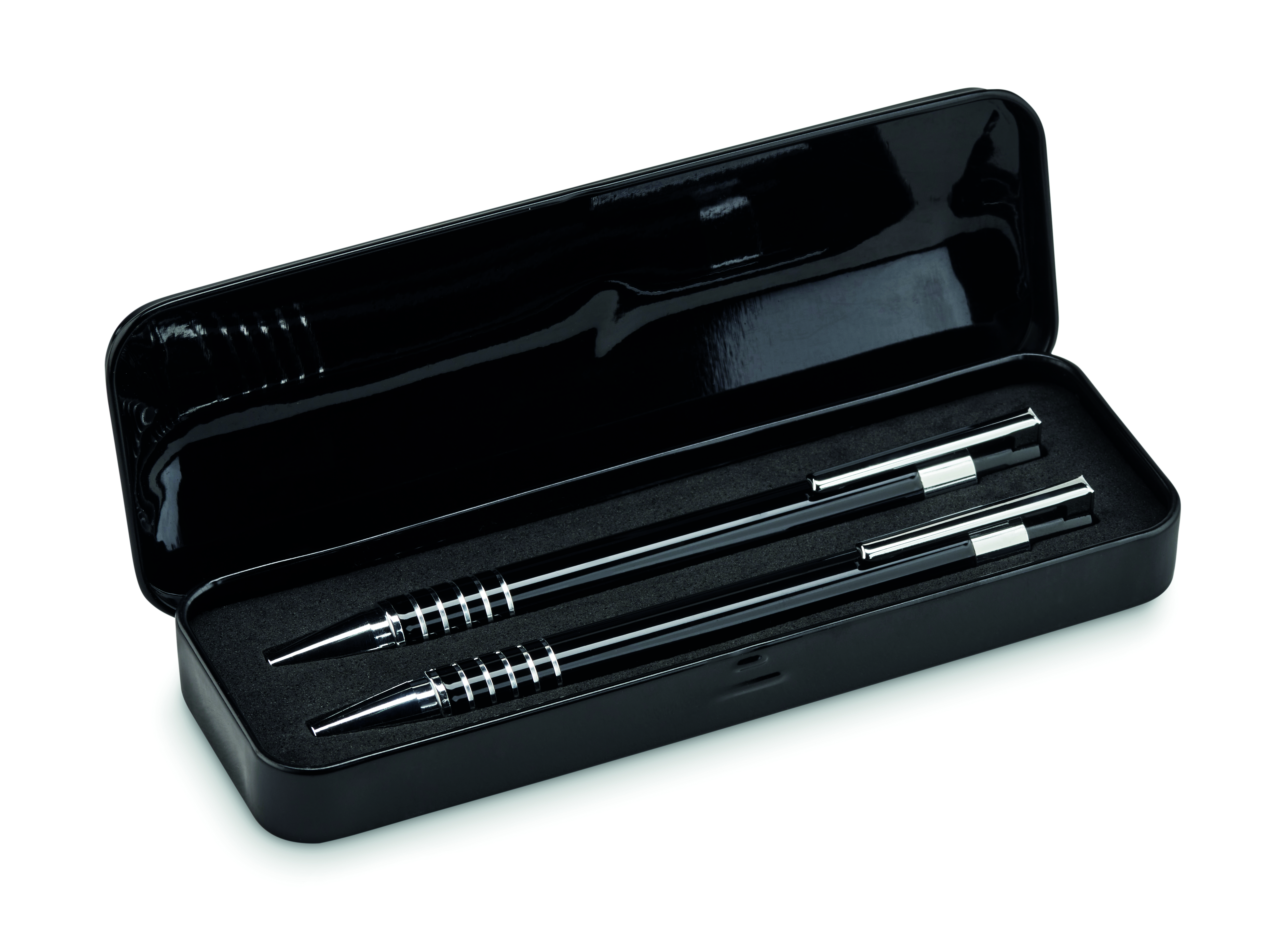 Schreibset ALUCOLOR – Kugelschreiber & Druckbleistift Metall, bedruckbar