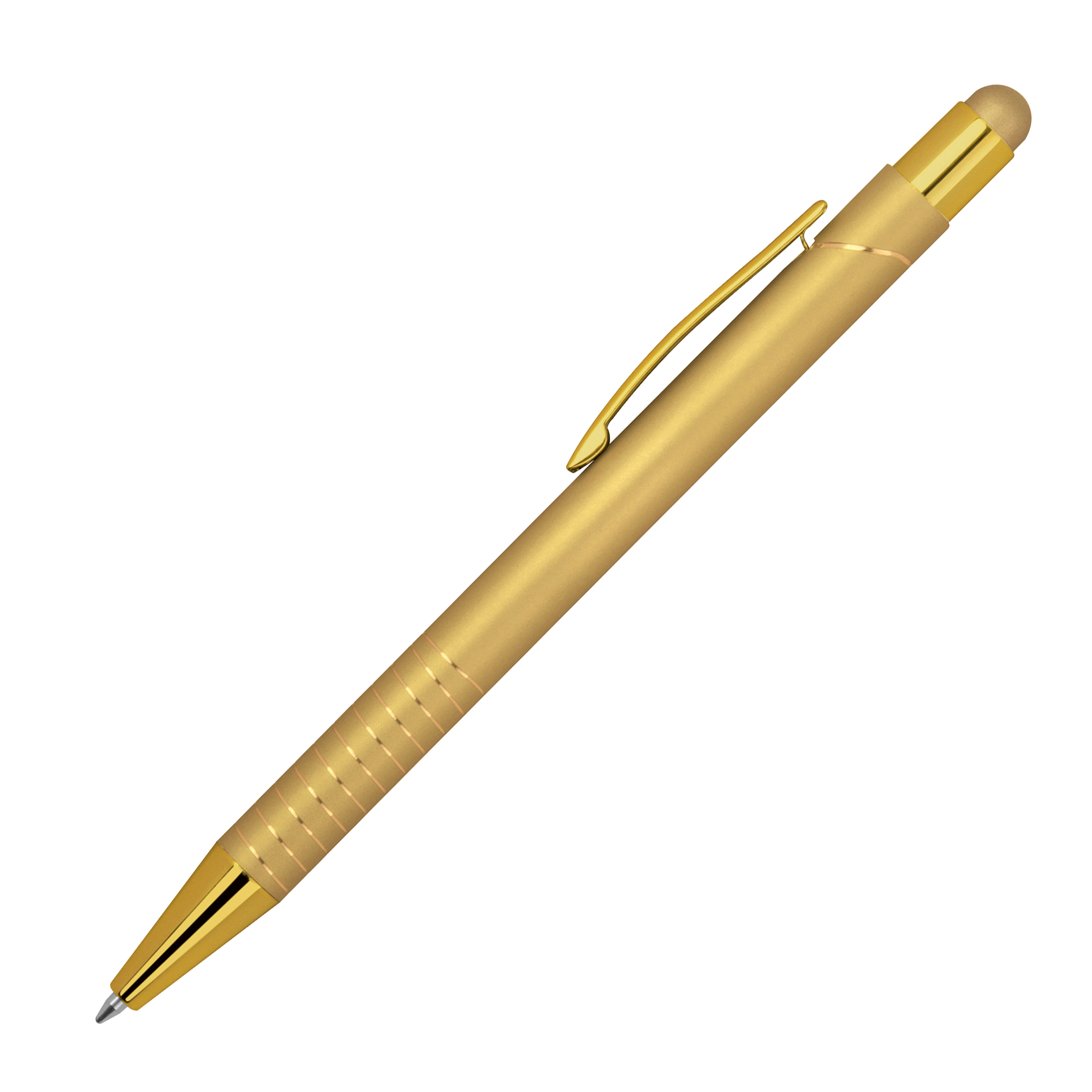 Kugelschreiber ANGELO mit Touch Pen, Metall – Werbeartikel bedruckbar