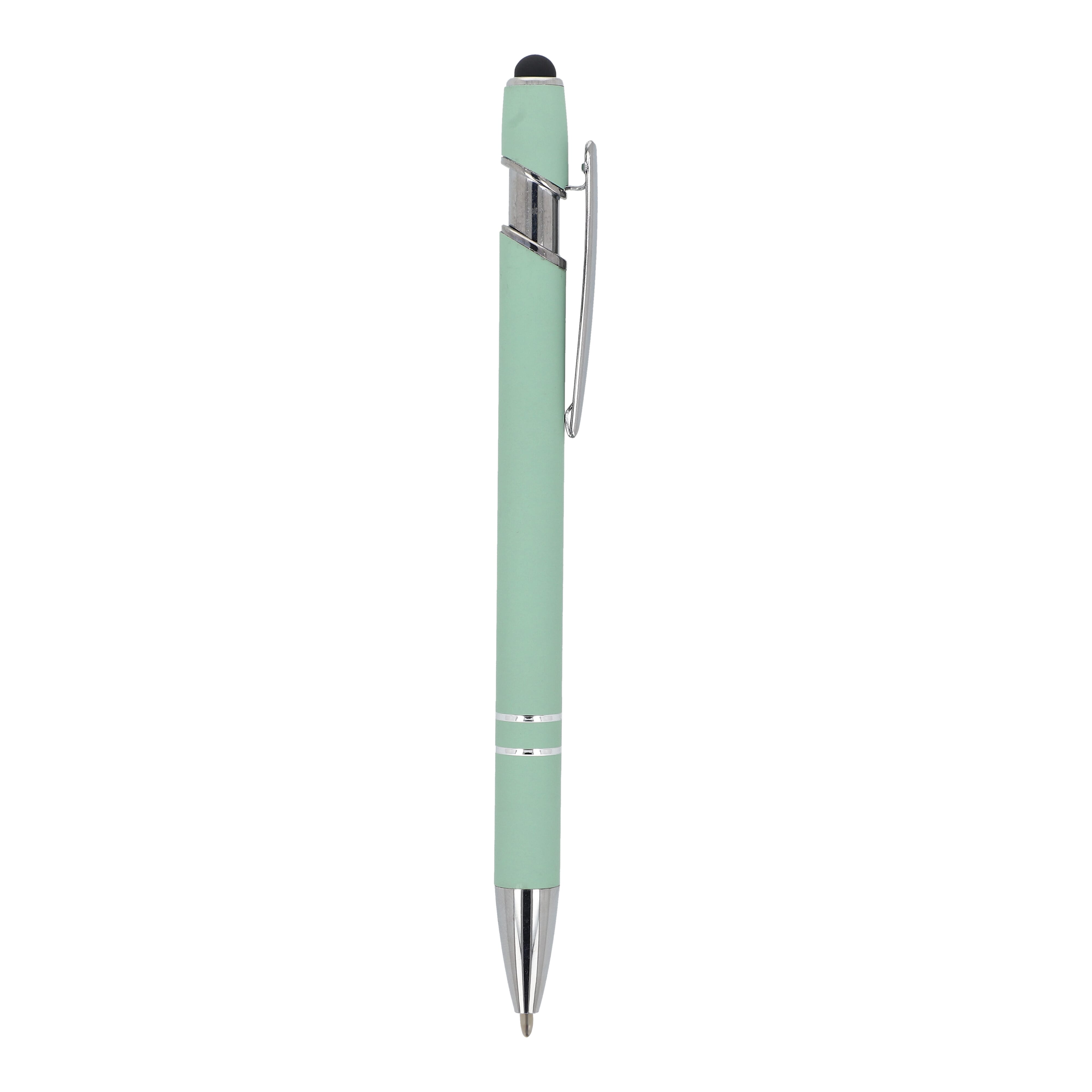 Kugelschreiber Paris Metall Soft Touch - Aluminium mit Stylus, bedruckbar
