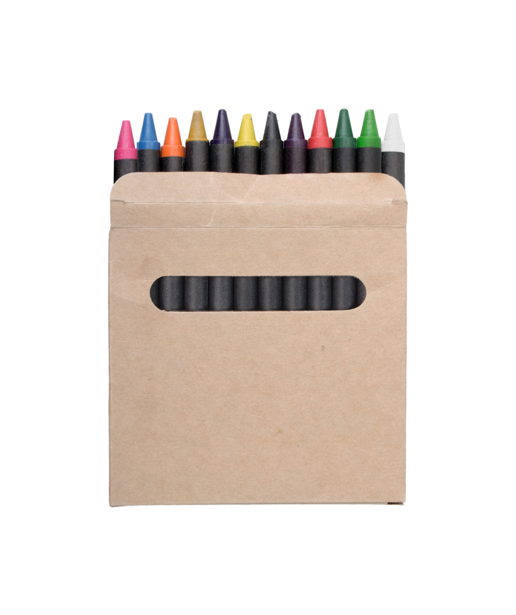 Wachsmalstift-Set Lola 12-tlg. – bedruckbare Malstifte als Werbeartikel