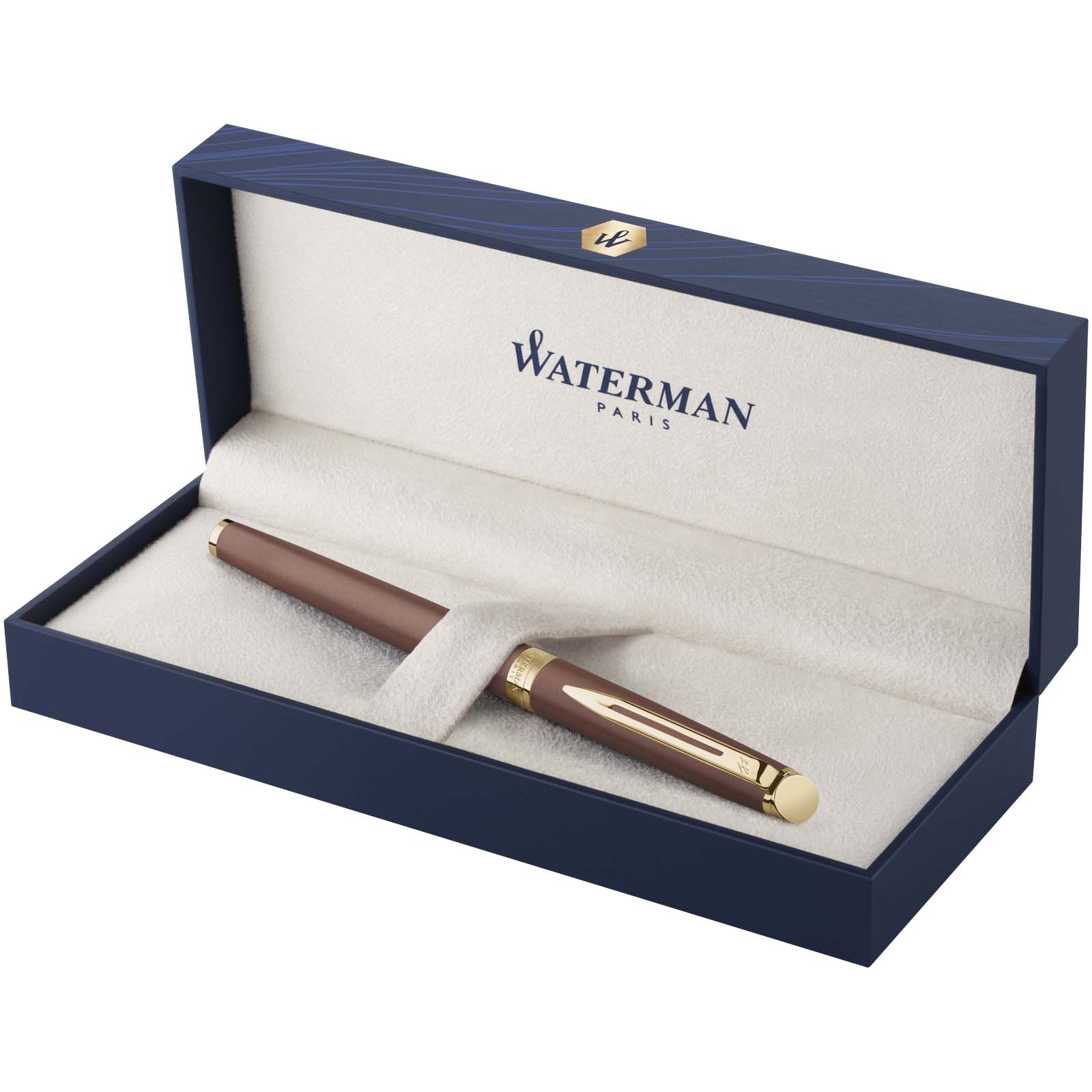 Waterman Hemisphere Füllfederhalter M aus Edelstahl als Werbeartikel
