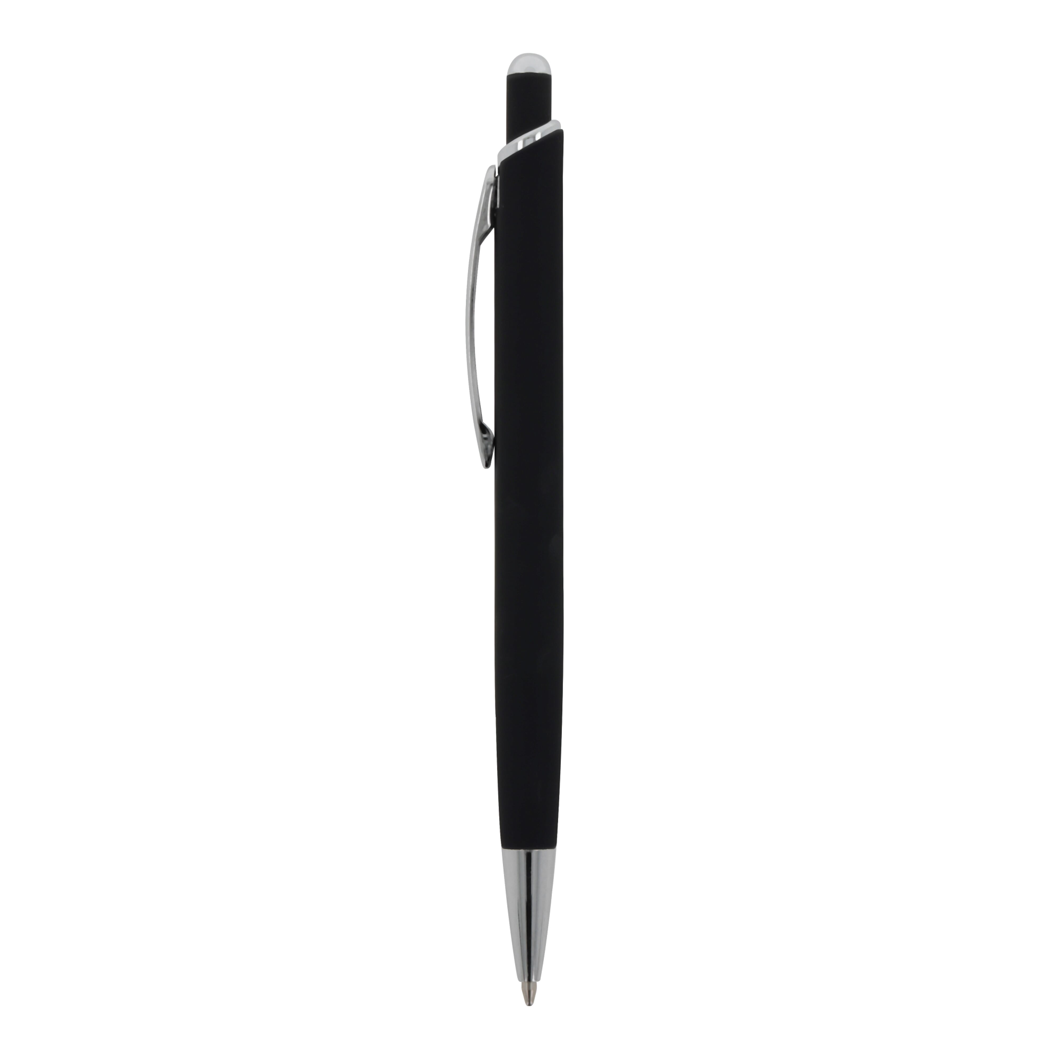 Kugelschreiber Monaco Metall Soft Touch - Aluminium, bedruckbar