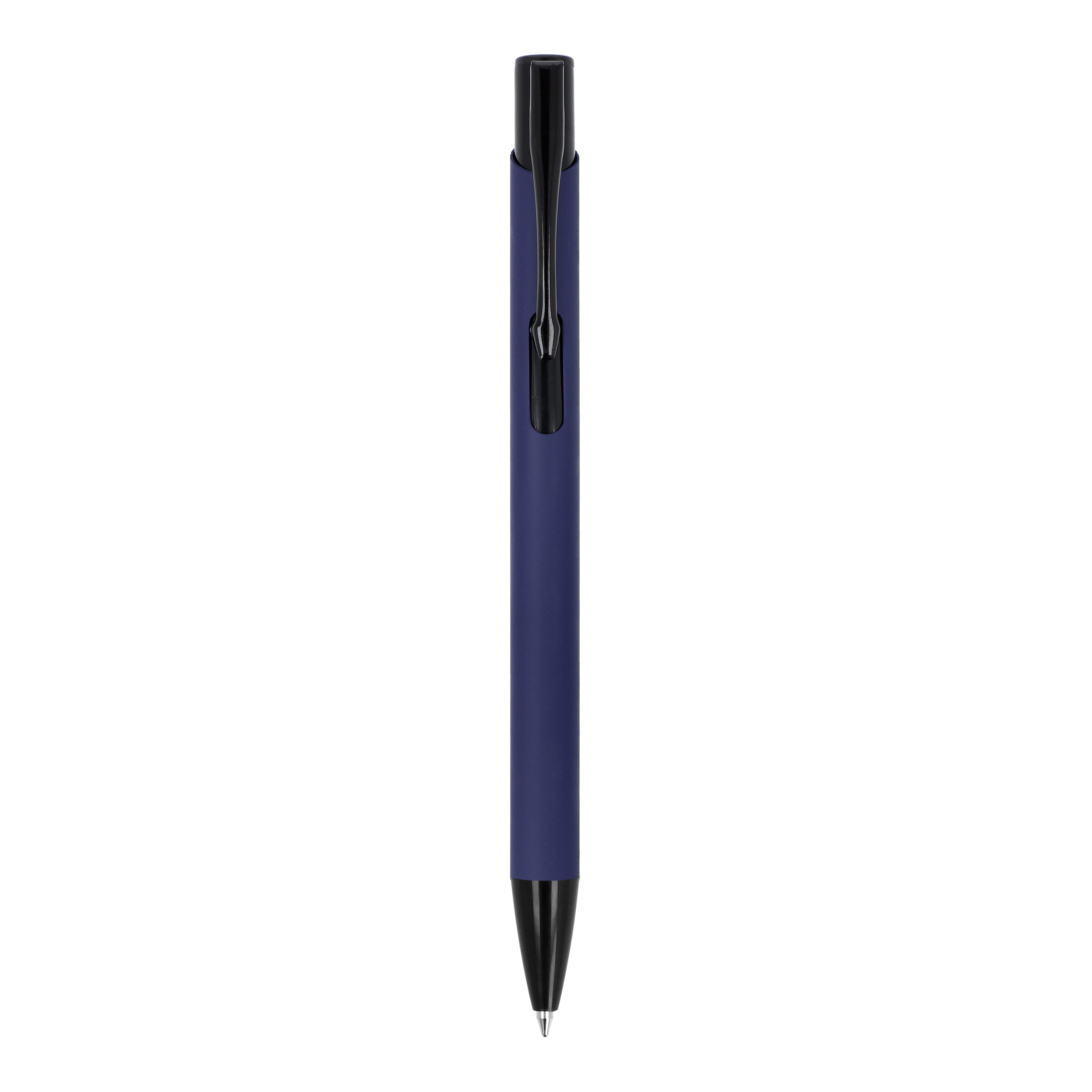 Kugelschreiber Alicante Soft-Touch, Recycling-Aluminium, blaue Tinte