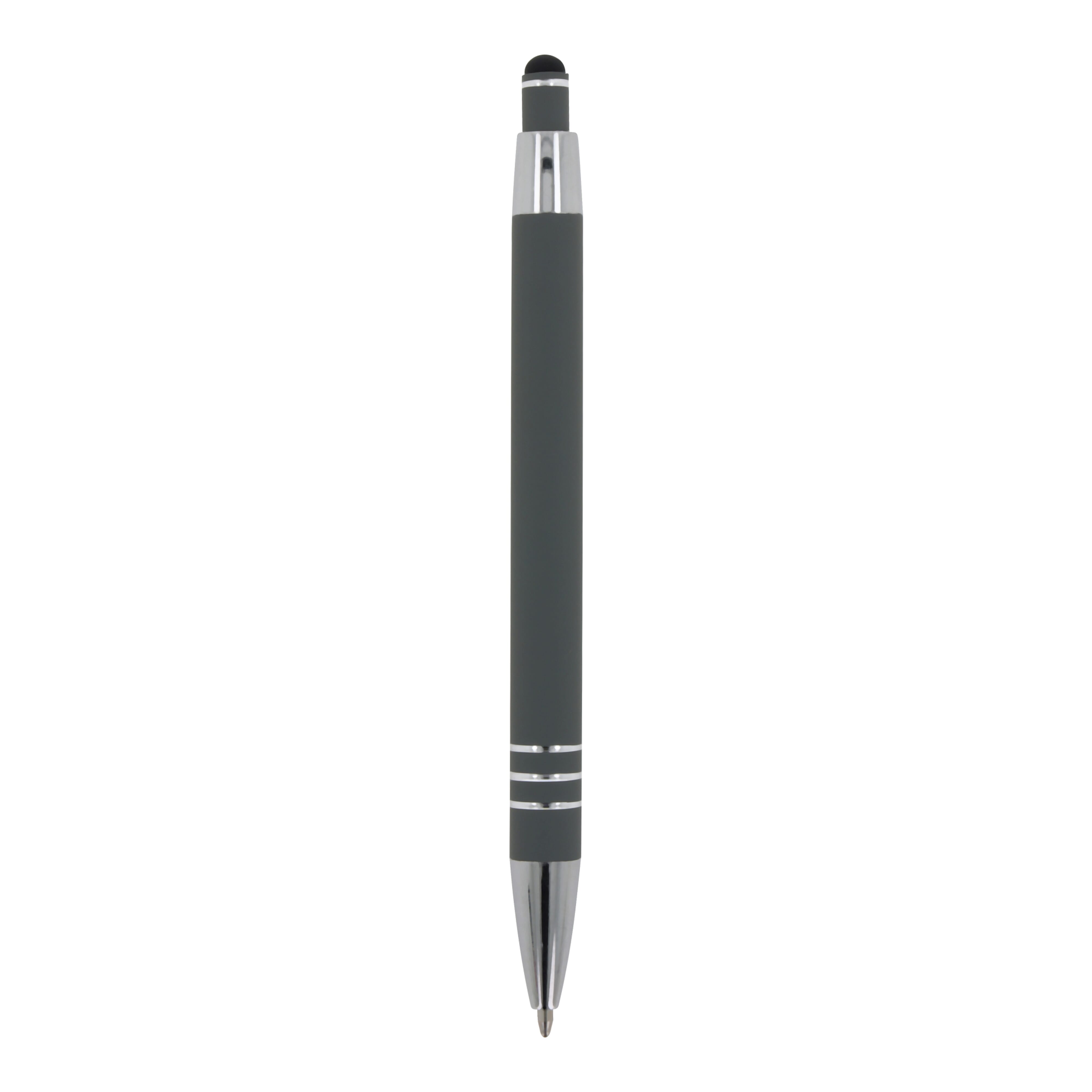 Kugelschreiber Athen Metall Softtouch mit Stylus - Werbeartikel bedruckbar