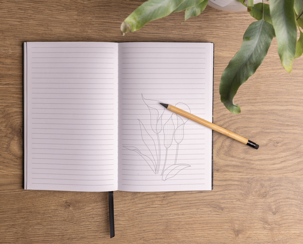 Infinity-Stift Bambus FSC® mit Radiergummi – Werbeartikel bedruckbar