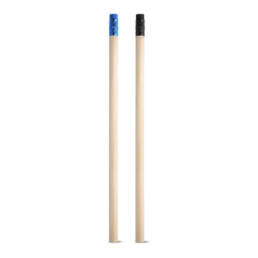 POLLOCK Bleistift HB aus Holz mit Radiergummi – Werbeartikel bedruckbar
