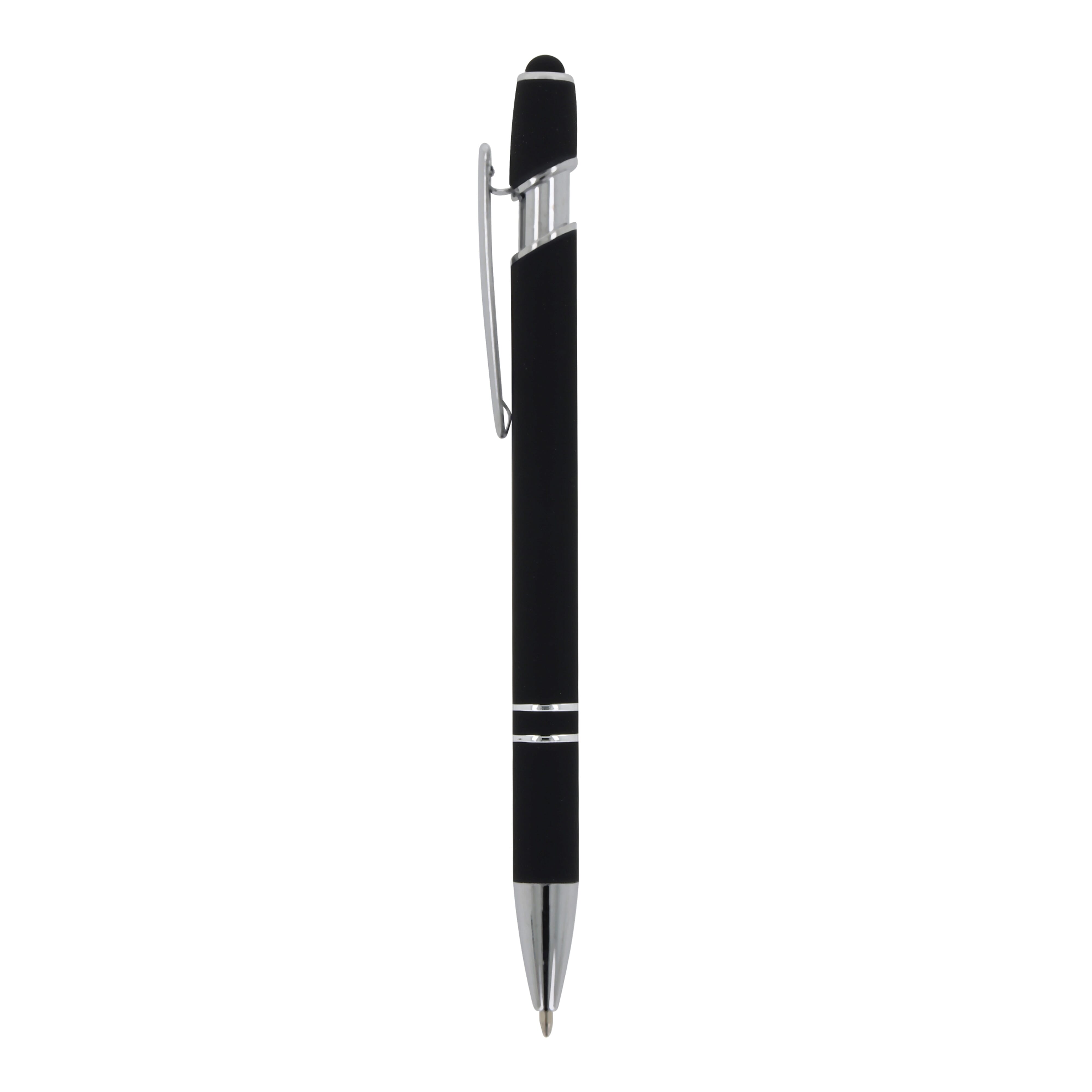 Kugelschreiber Paris Metall Soft Touch - Aluminium mit Stylus, bedruckbar