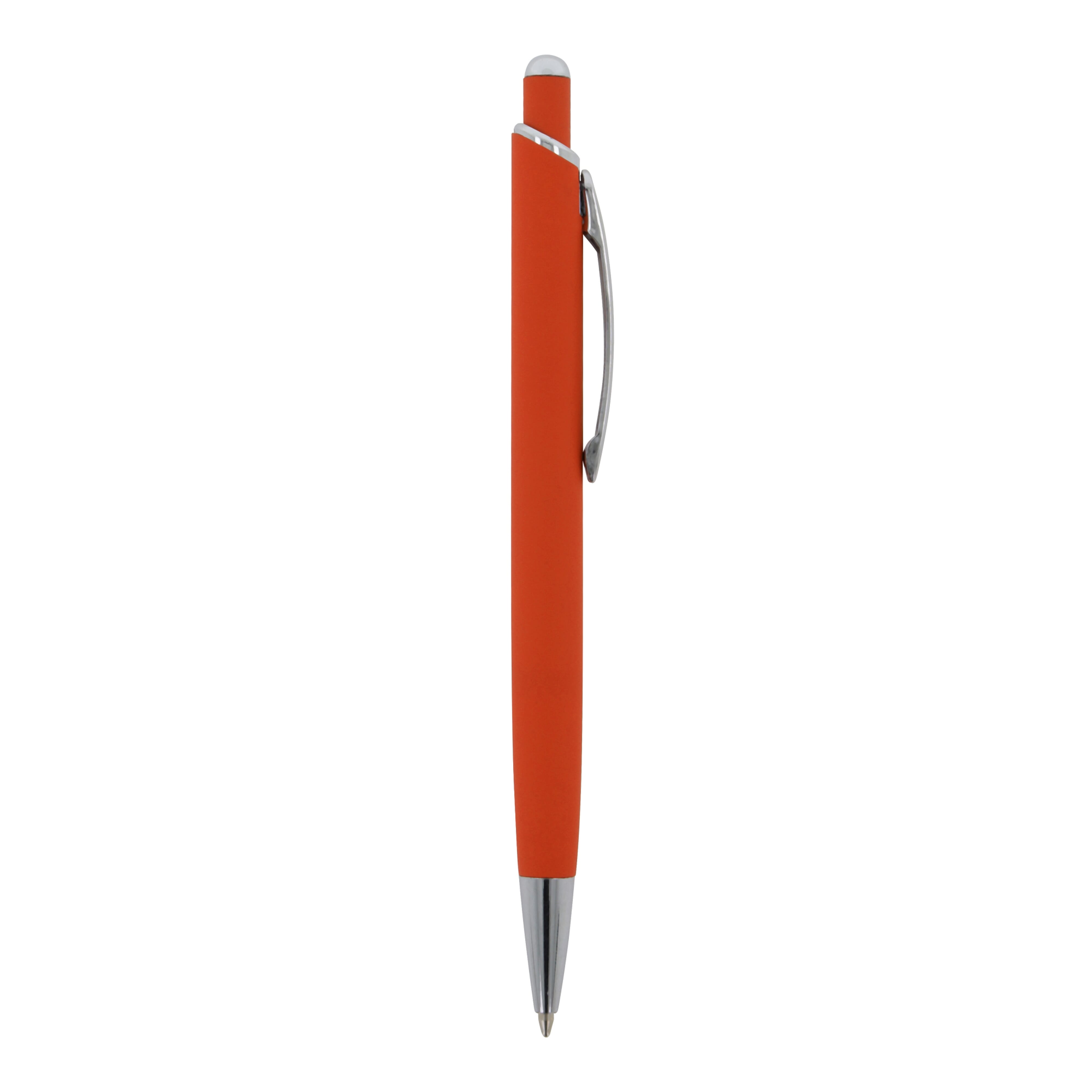 Kugelschreiber Monaco Metall Soft Touch - Aluminium, bedruckbar
