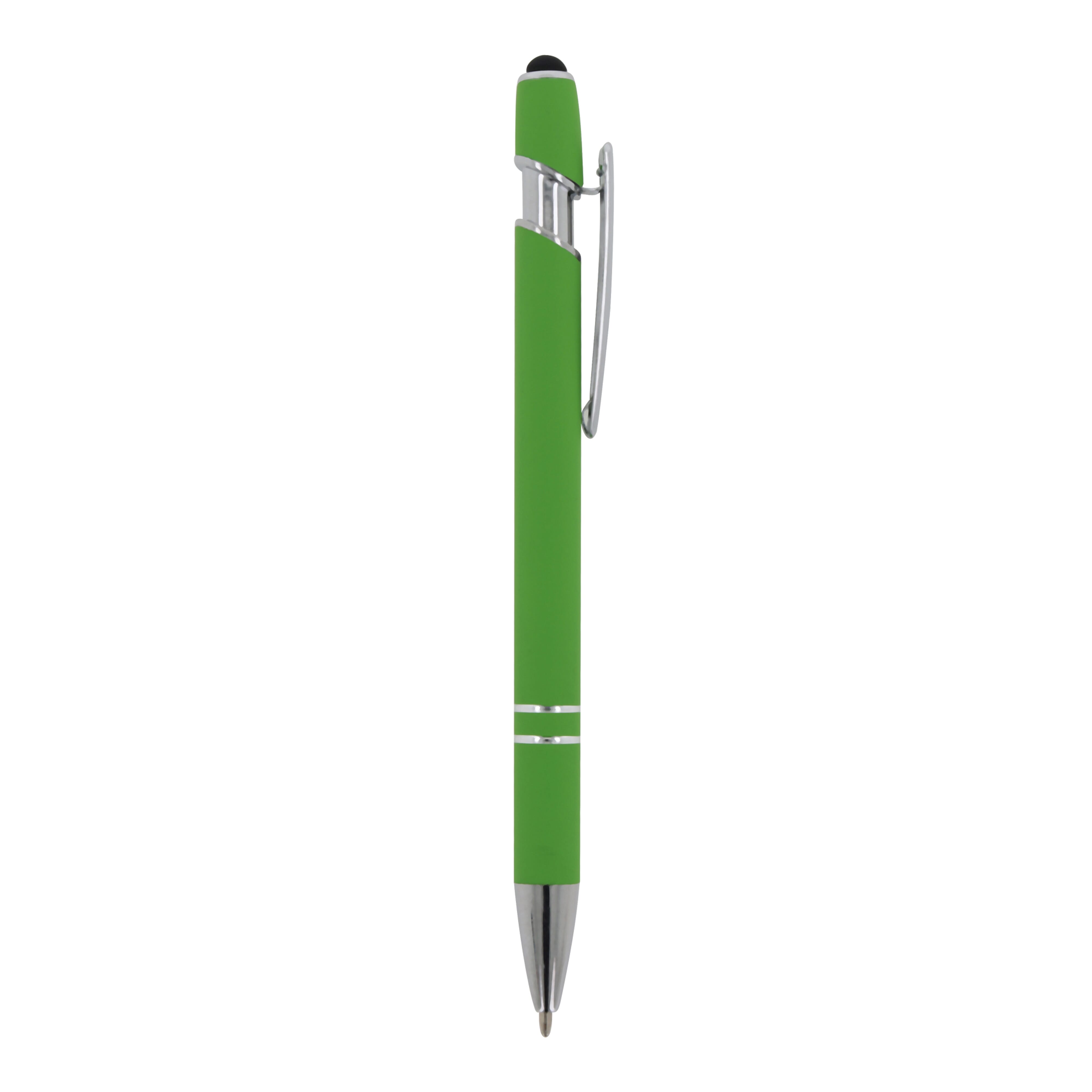 Kugelschreiber Paris Metall Soft Touch - Aluminium mit Stylus, bedruckbar