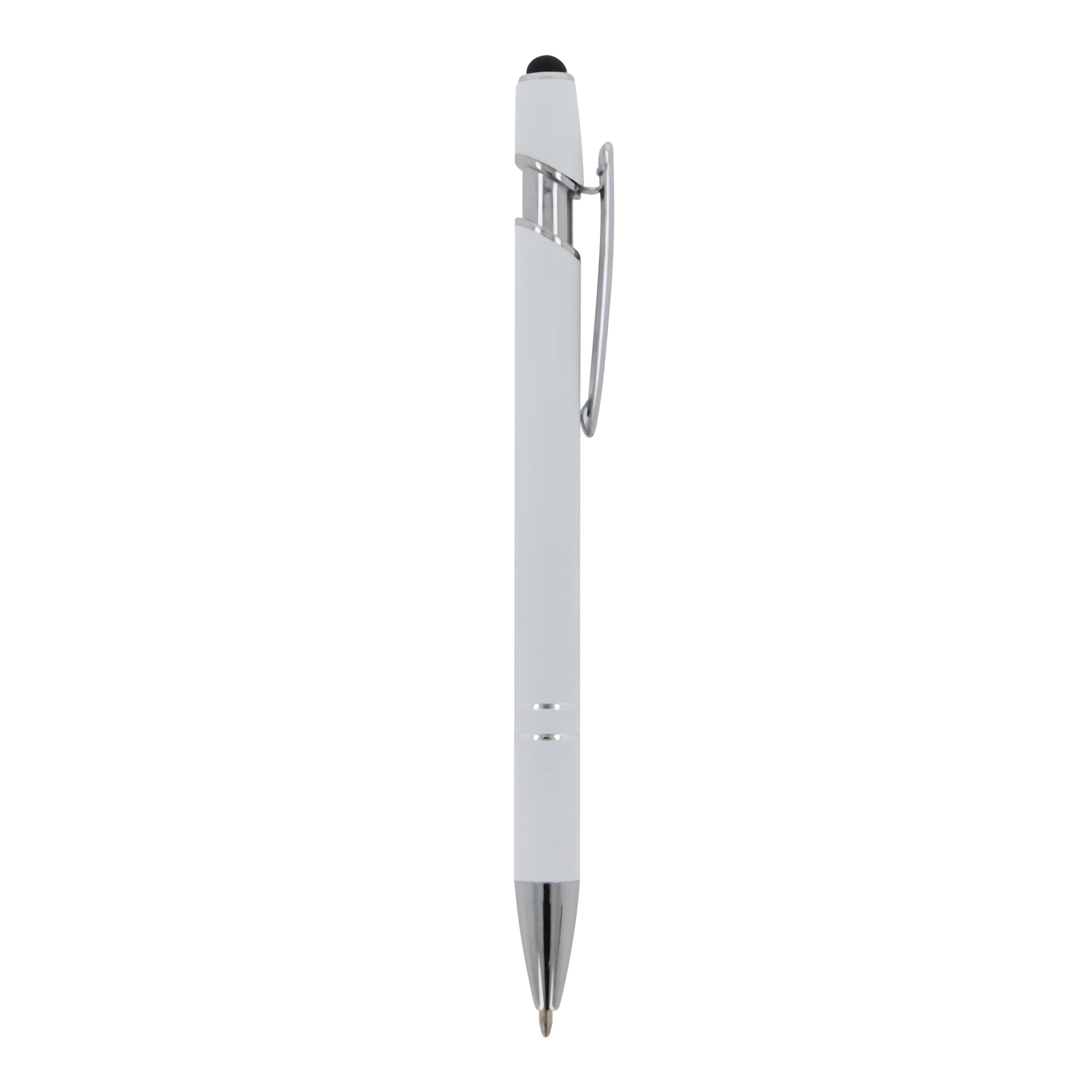Kugelschreiber Paris Metall Soft Touch - Aluminium mit Stylus, bedruckbar