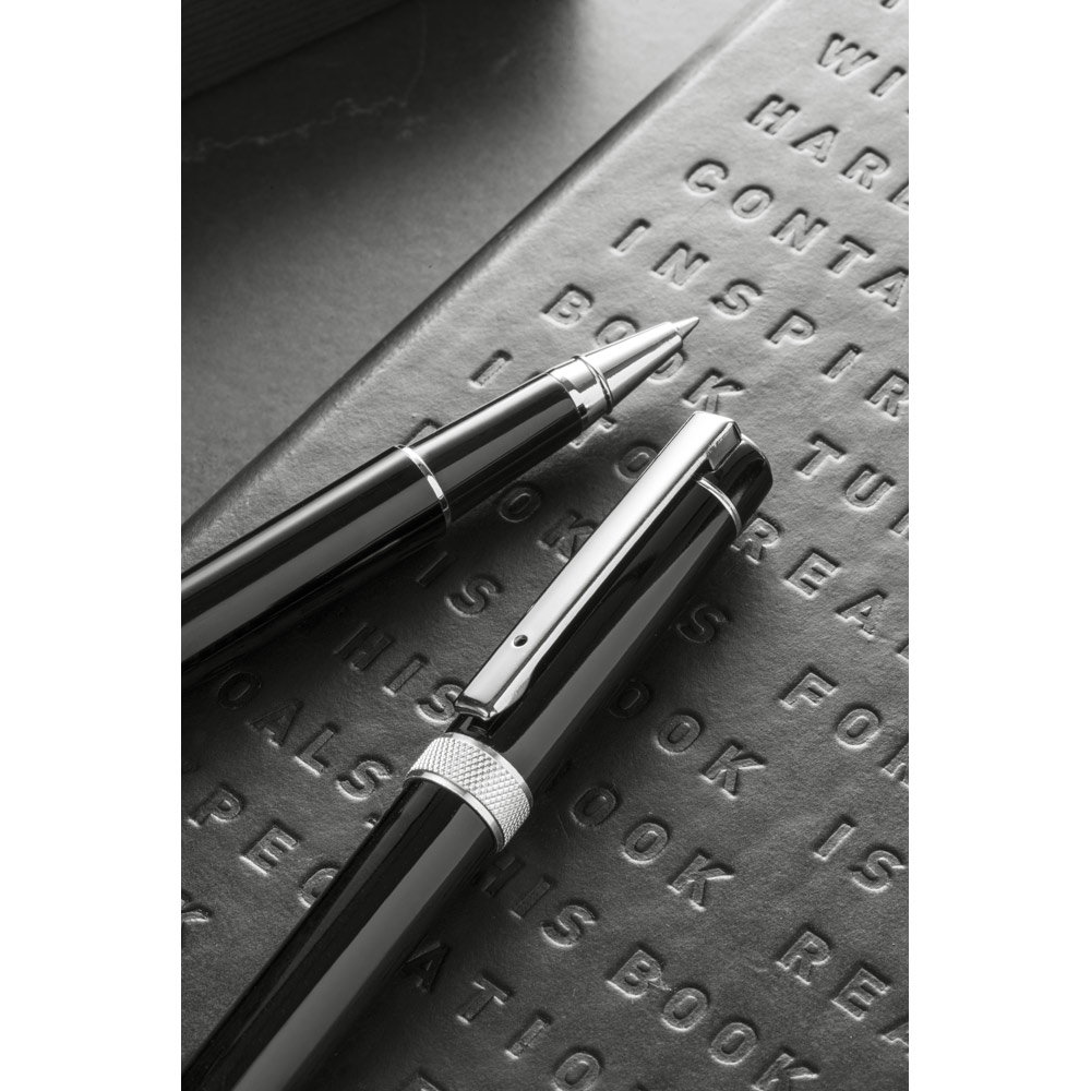 DOURO Metall-Schreibset Roller & Kugelschreiber mit Etui, bedruckbar