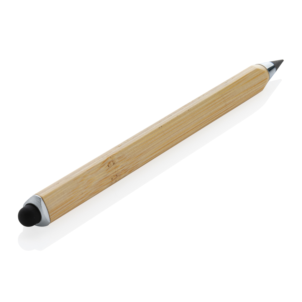 Infinity-Stift Eon aus FSC®-Bambus mit Touch-Tip – bedruckbar