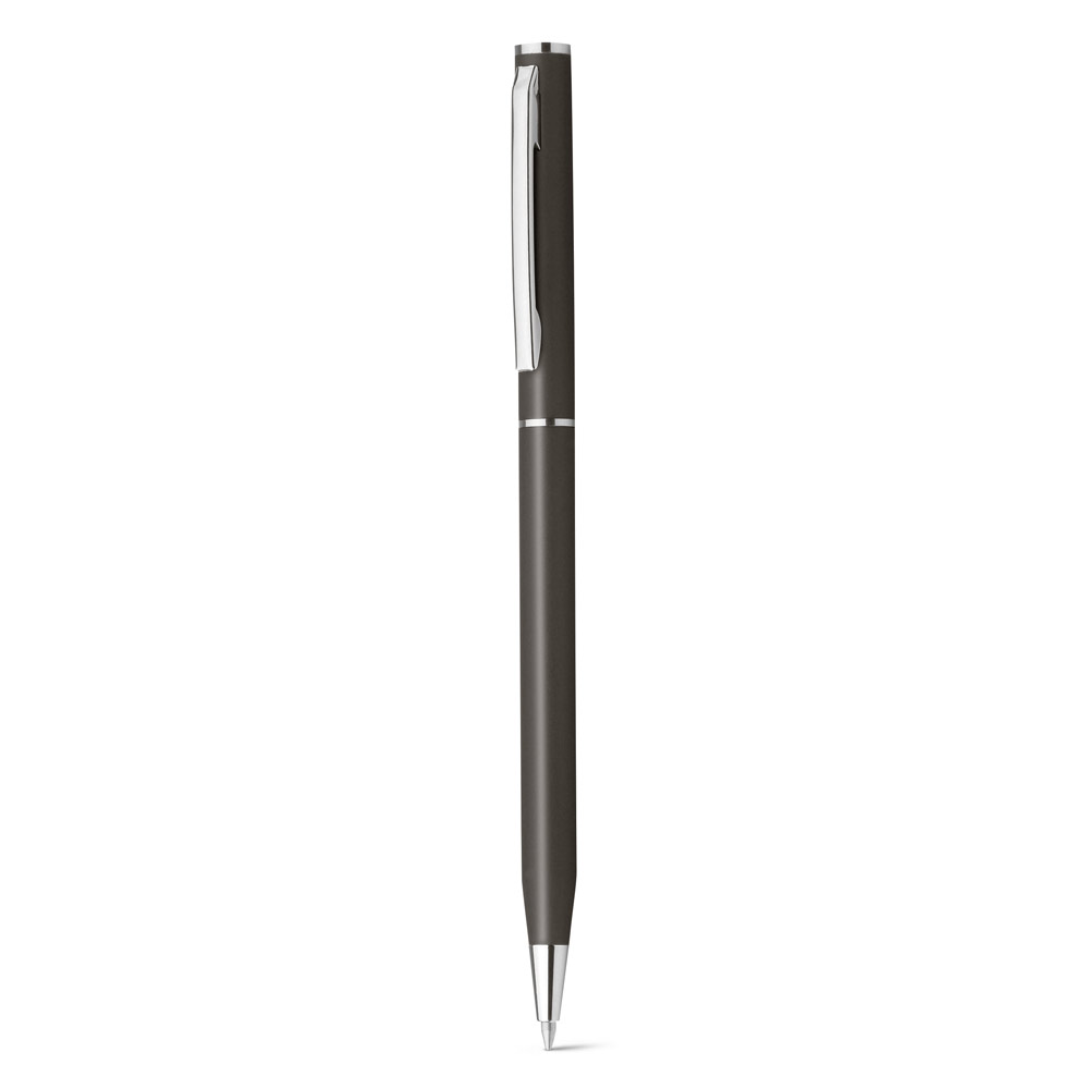 Kugelschreiber LESLEY METALLIC aus Metall, Drehmechanik – bedruckbar