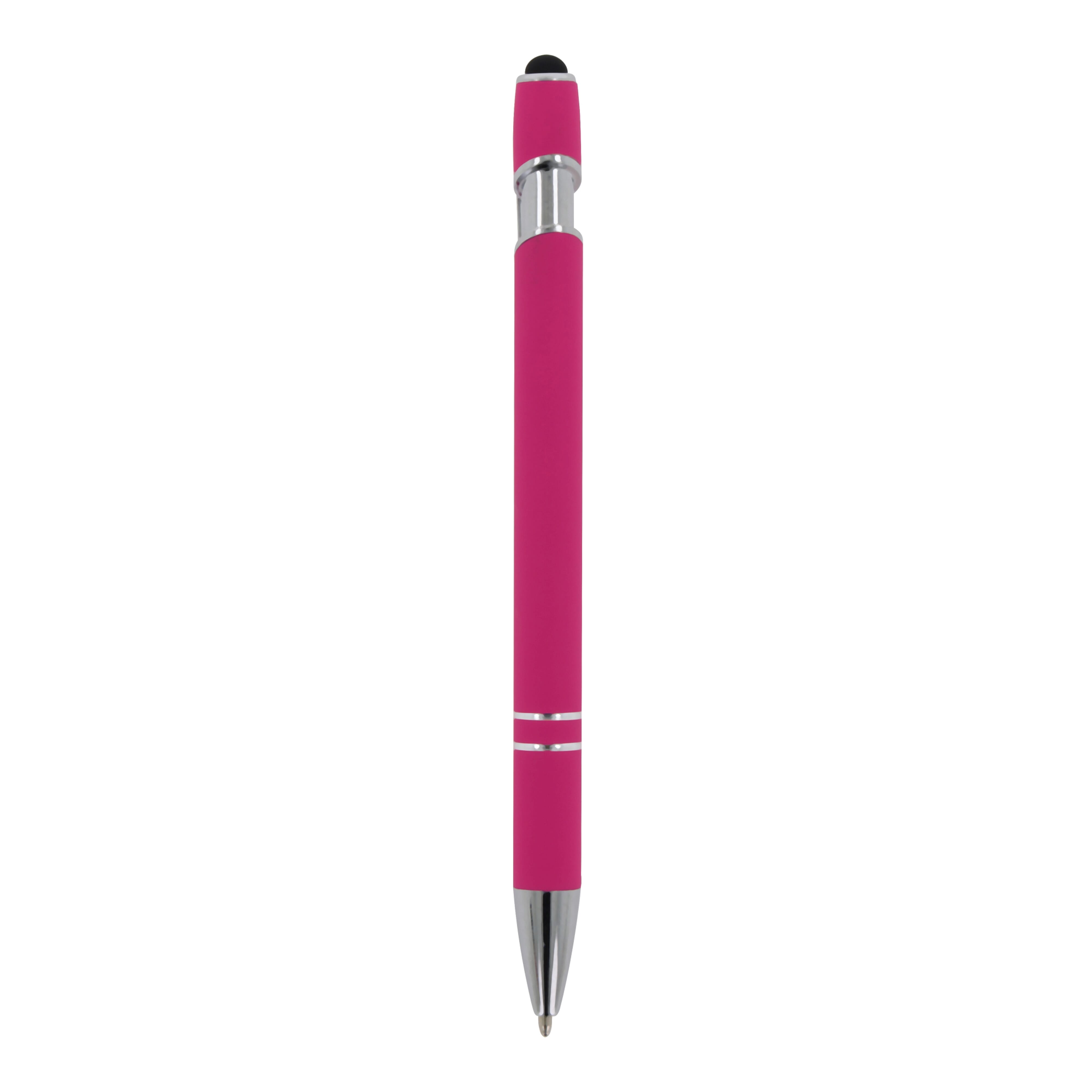 Kugelschreiber Paris Metall Soft Touch - Aluminium mit Stylus, bedruckbar