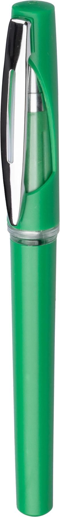 Gel-Tintenschreiber Karin aus ABS – Werbeartikel mit Metallclip
