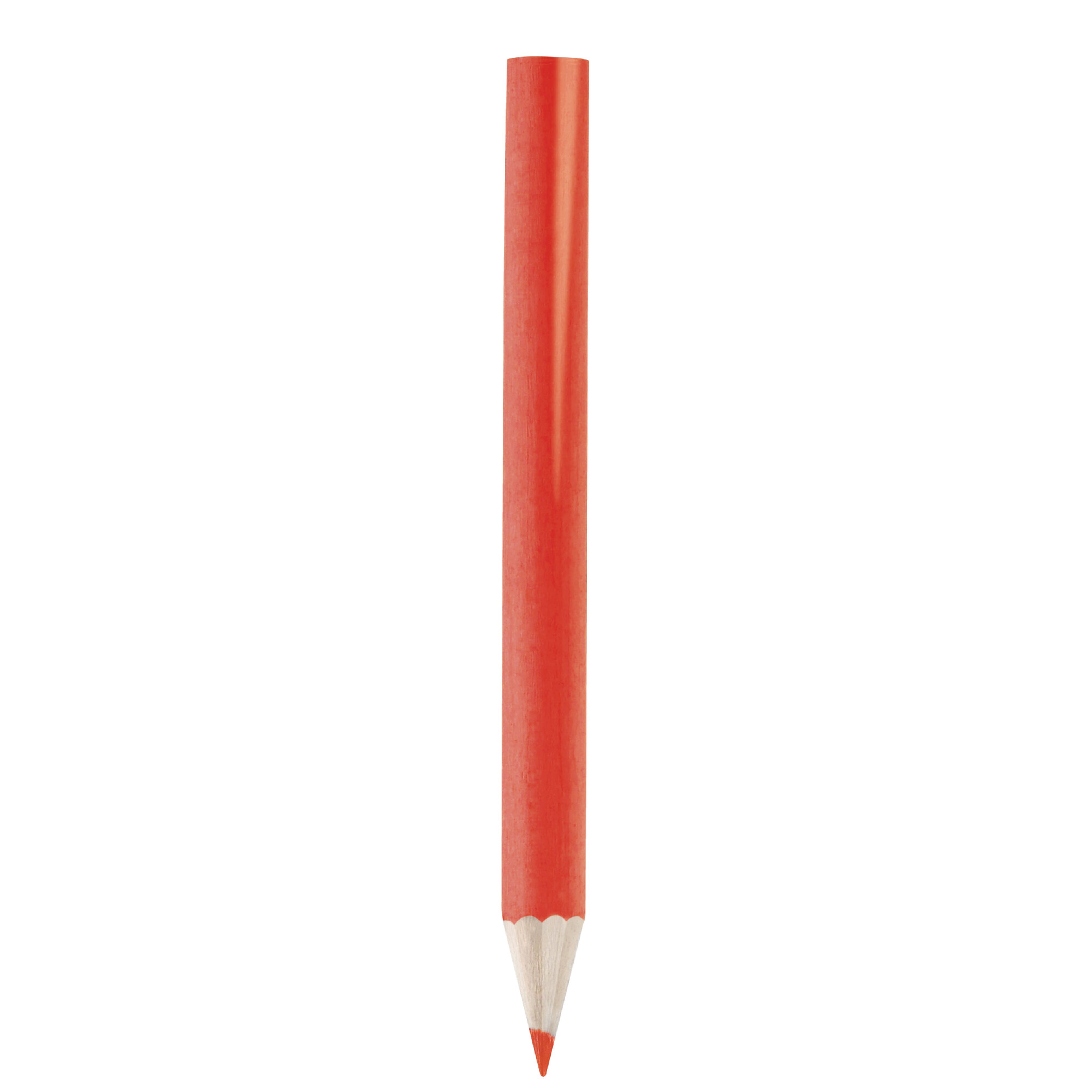 Wahlstift Bleistift aus Holz, rot – bedruckbarer Werbeartikel, 85 mm