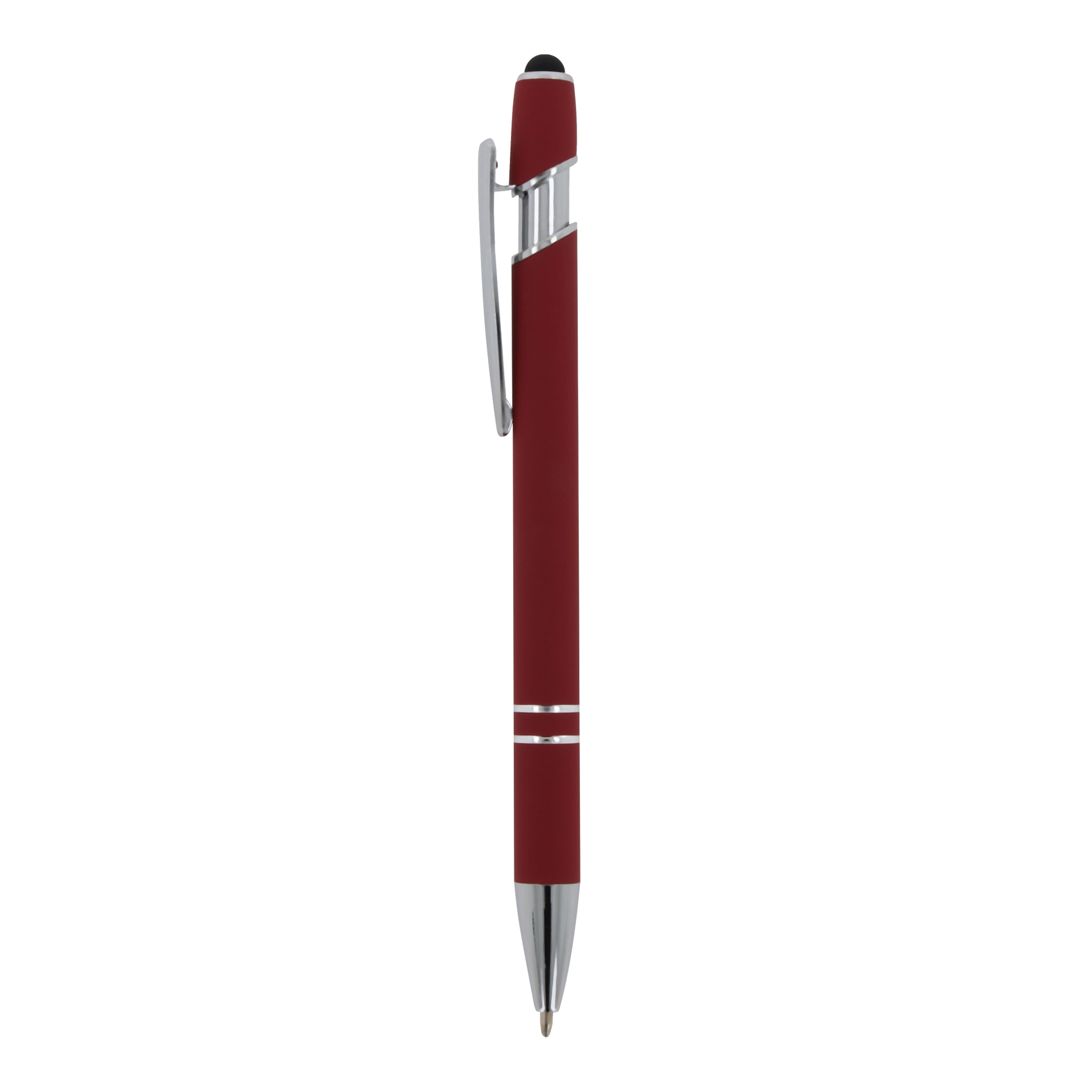 Kugelschreiber Paris Metall Soft Touch - Aluminium mit Stylus, bedruckbar