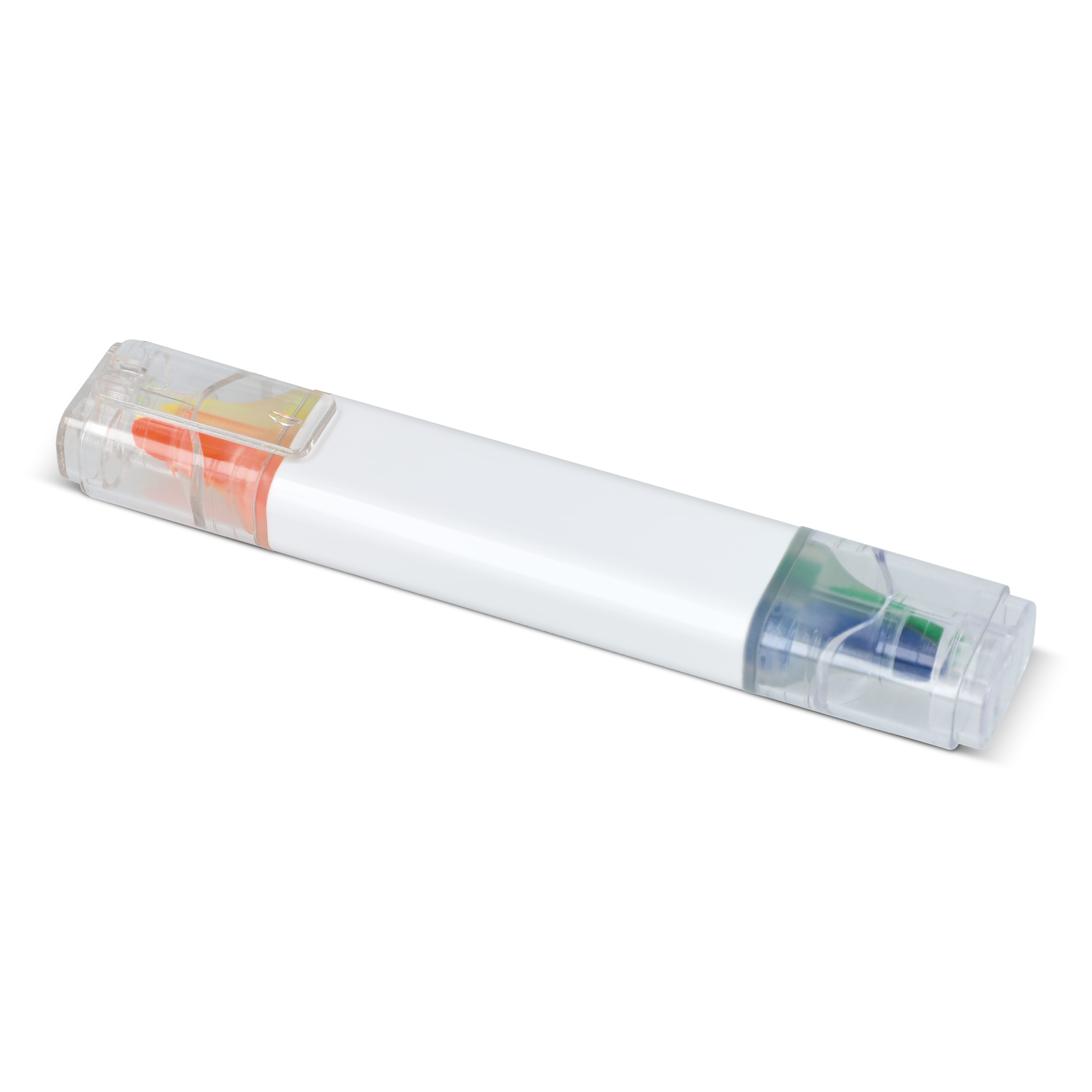 4-in-1-Textmarker als Werbeartikel - 4 Schreibfarben, bedruckbar